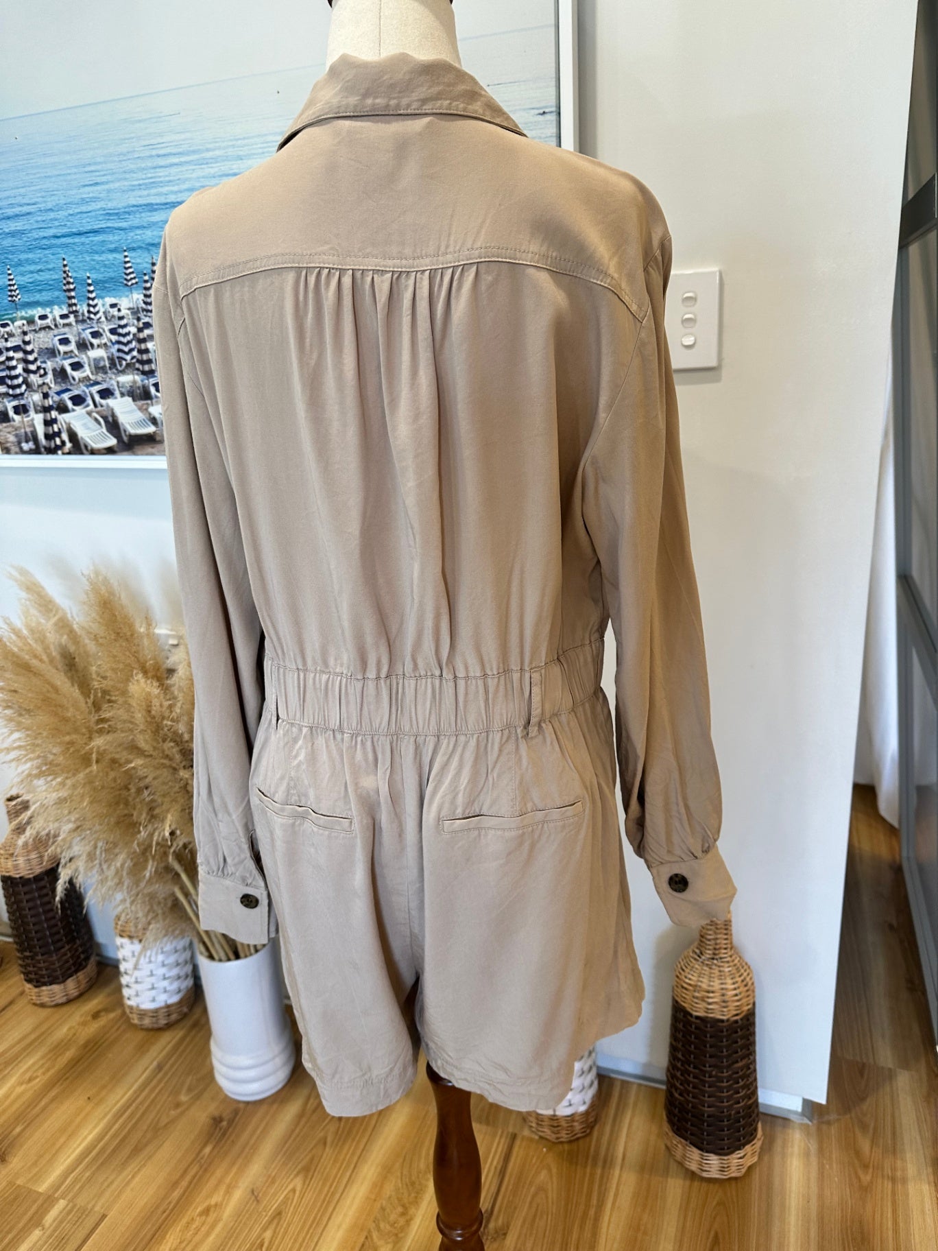 H&M Jumpsuit 14 Beige