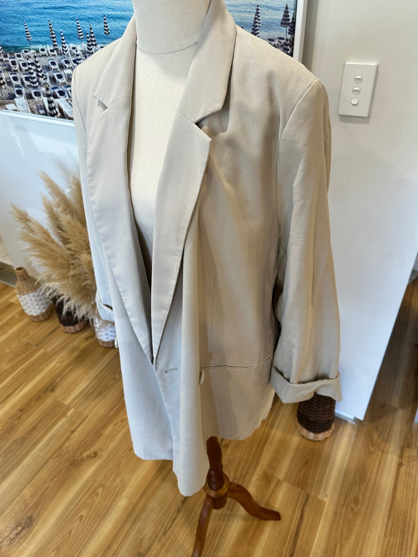 H&M - Blazer - Medium - Beige