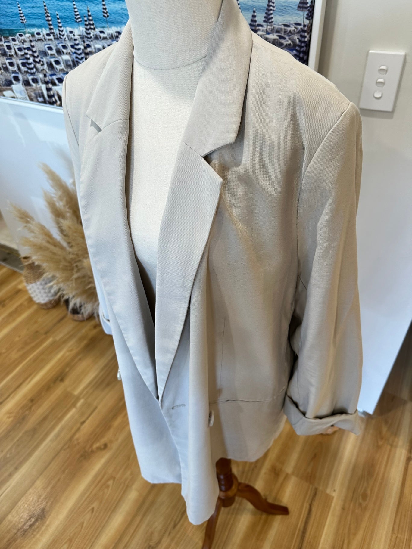 H&M - Blazer - Medium - Beige