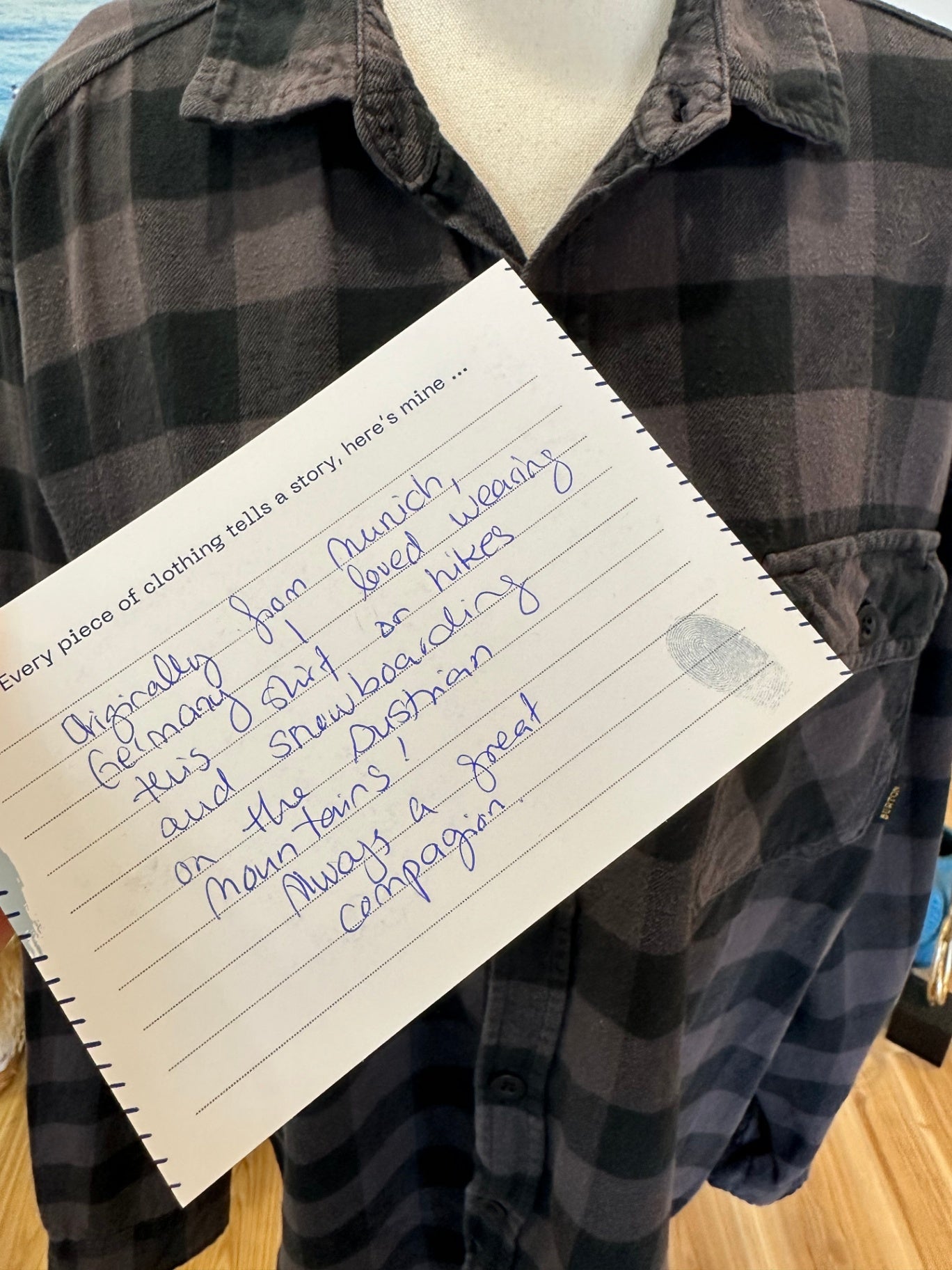 Burton - Flannel Shirt - Large - Black and Grey