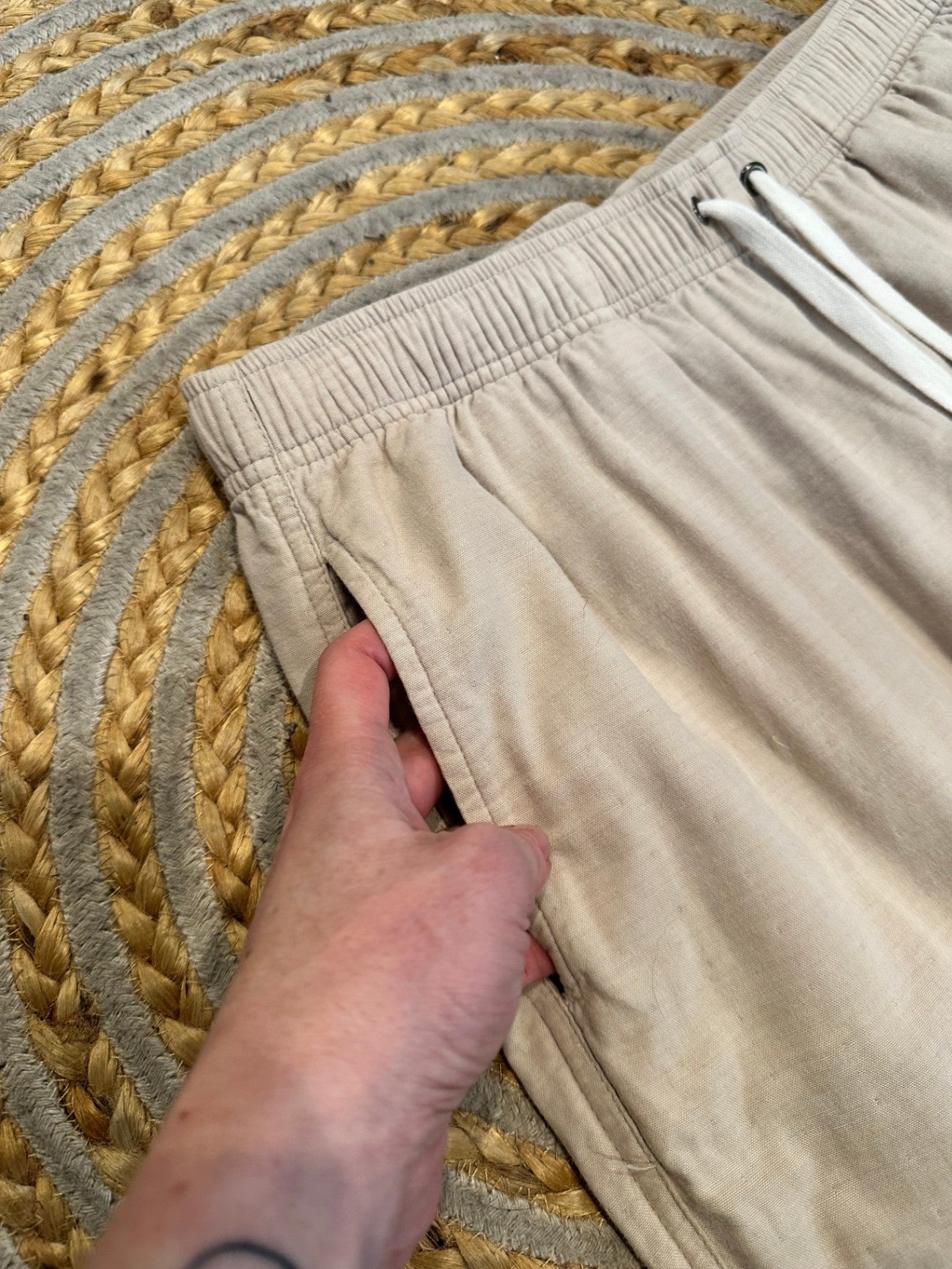 100% Cotton - AS Colour - Pants - Large - Beige