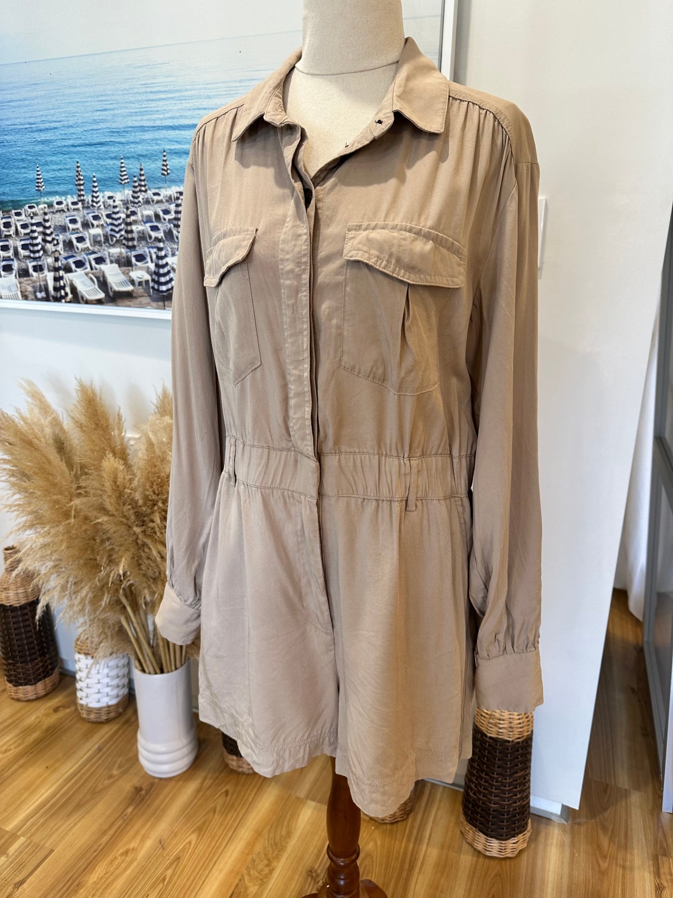H&M Jumpsuit 14 Beige