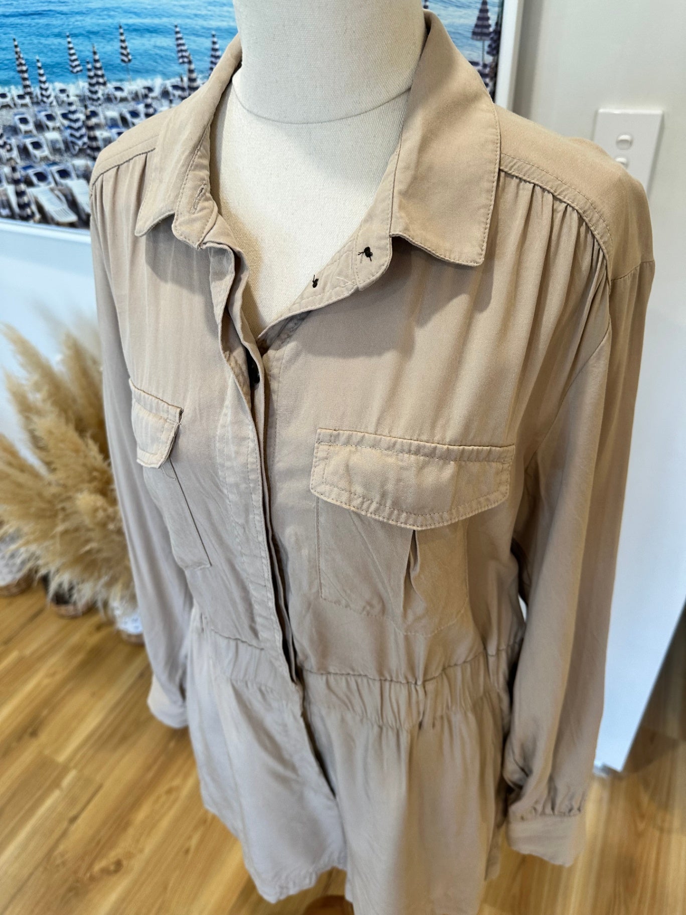 H&M Jumpsuit 14 Beige
