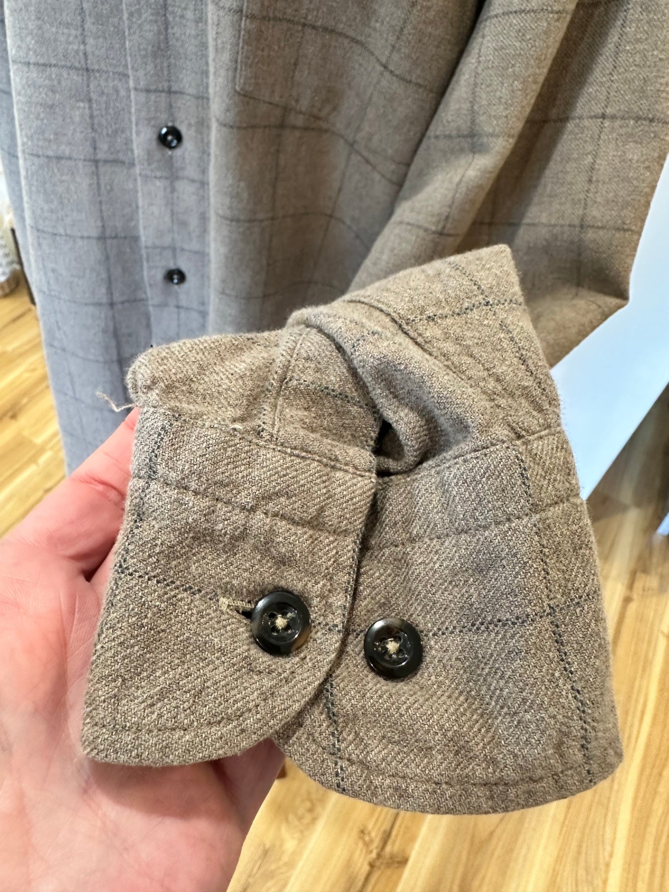 Claudio Champion - Flannel Shirt - Extra Large - Beige