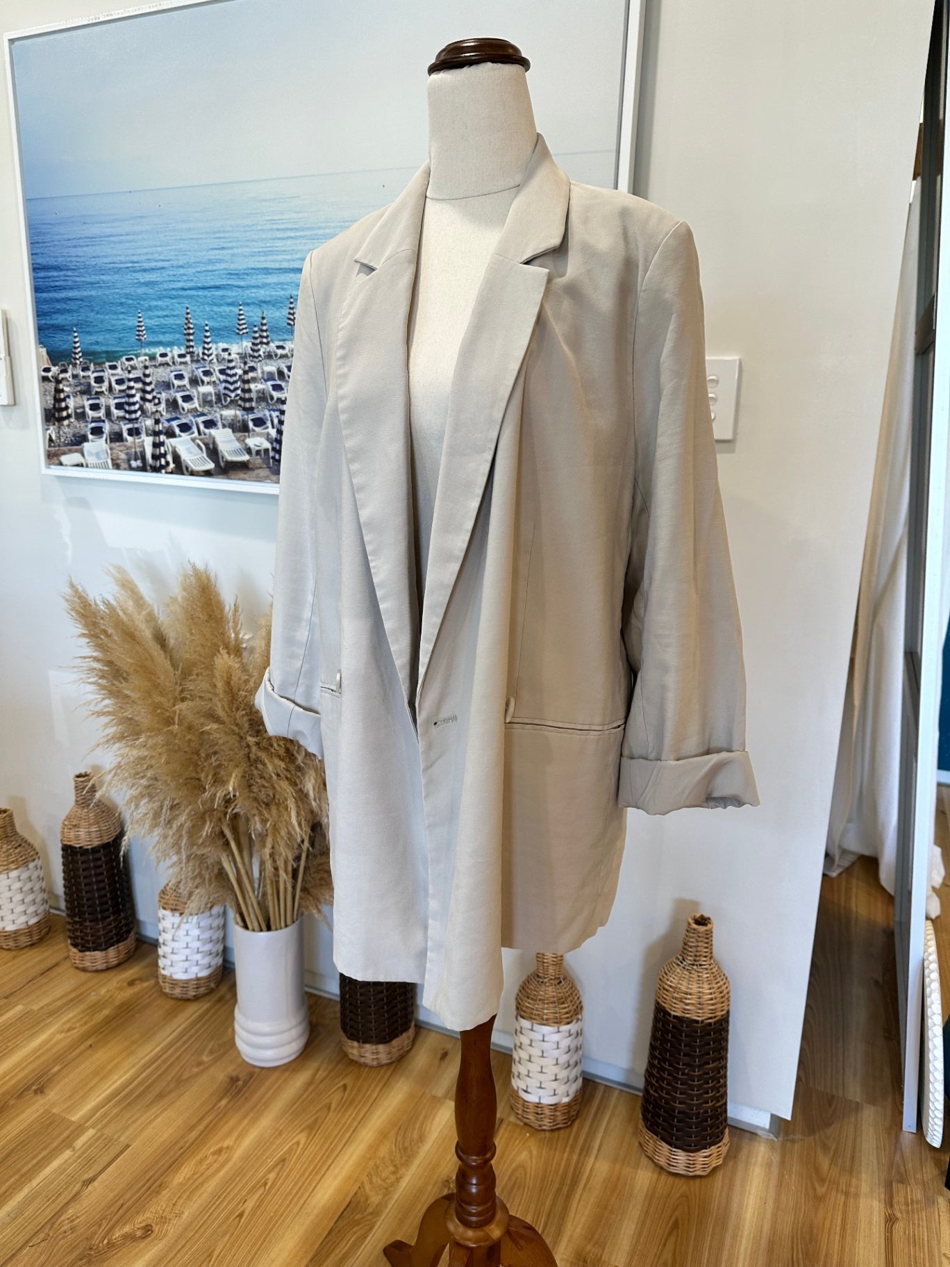 H&M - Blazer - Medium - Beige