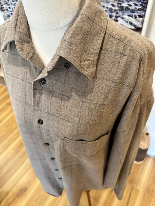 Claudio Champion - Flannel Shirt - Extra Large - Beige