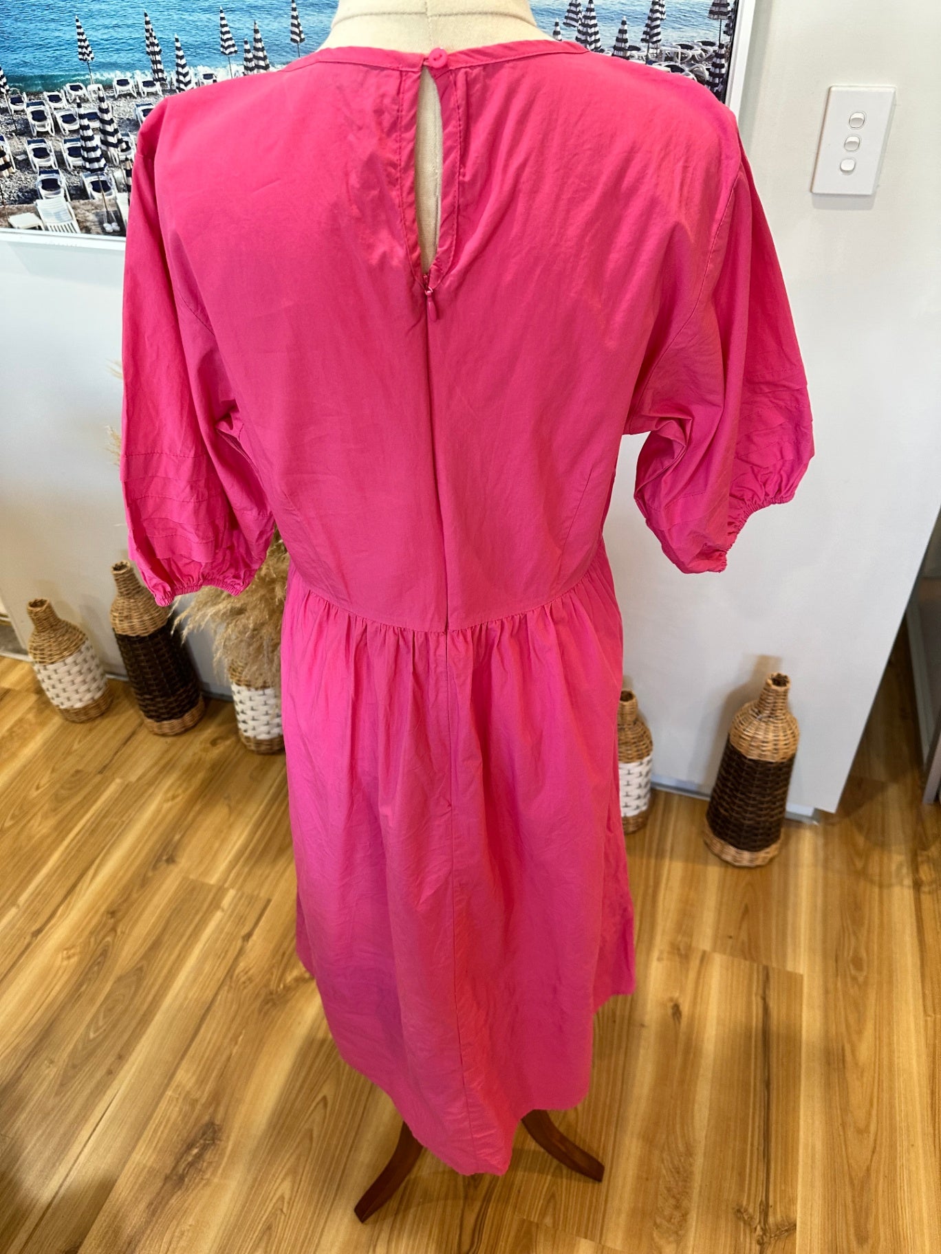 Atmos & Here - Dress - Size 8 - Pink - 100% Cotton