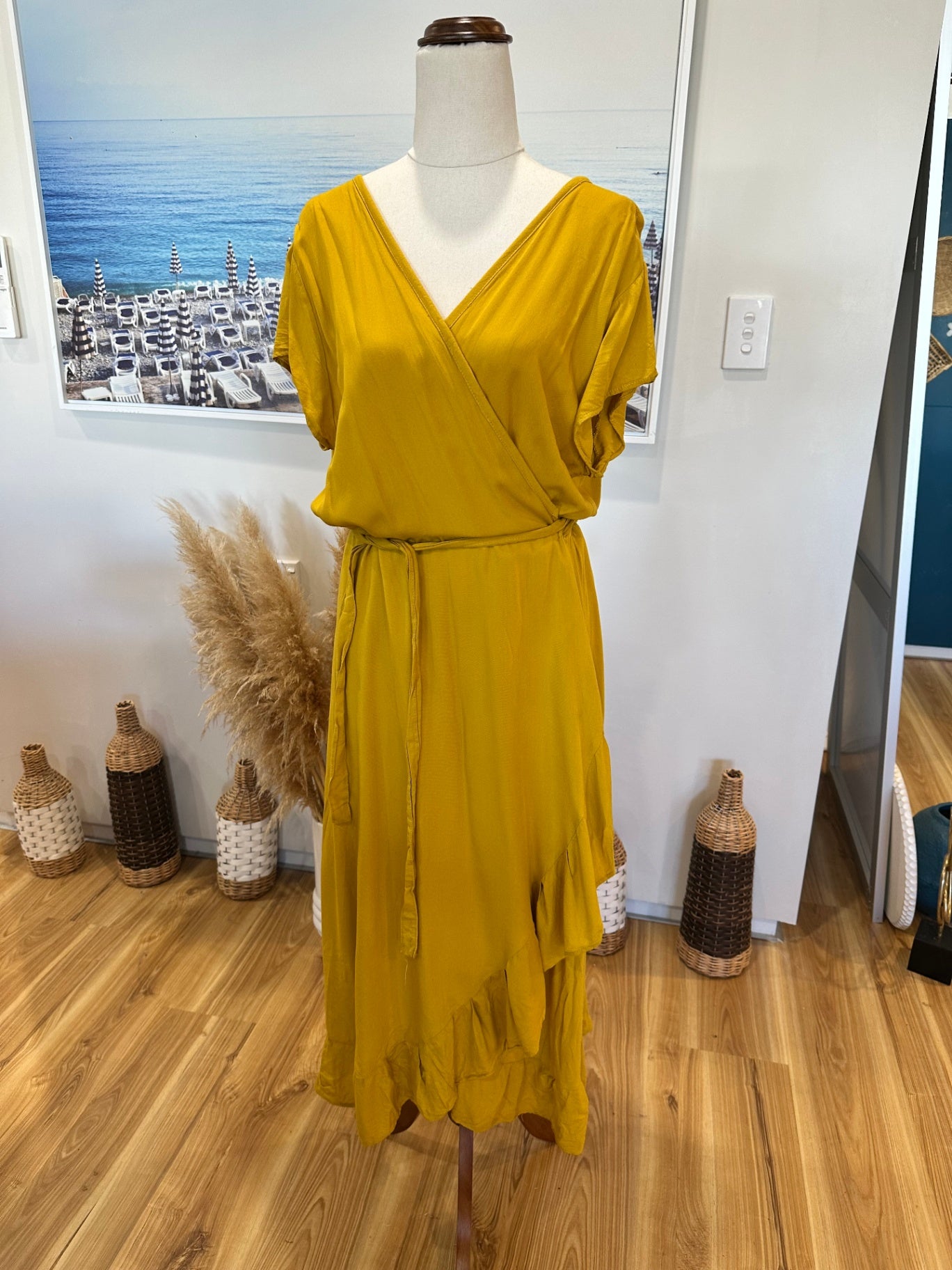 Nooz Dress - Size Large - Yellow