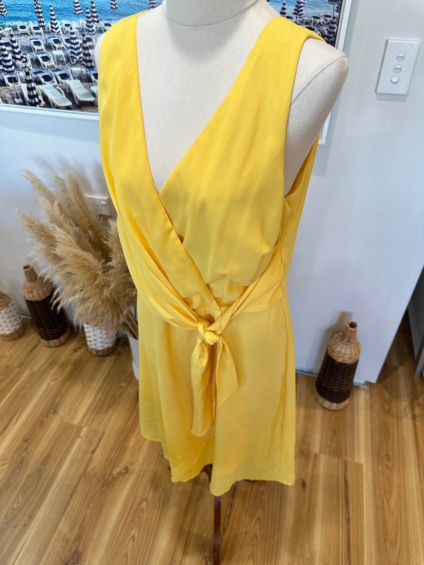 Lulus Dress - Extra Large - Lemon Yellow