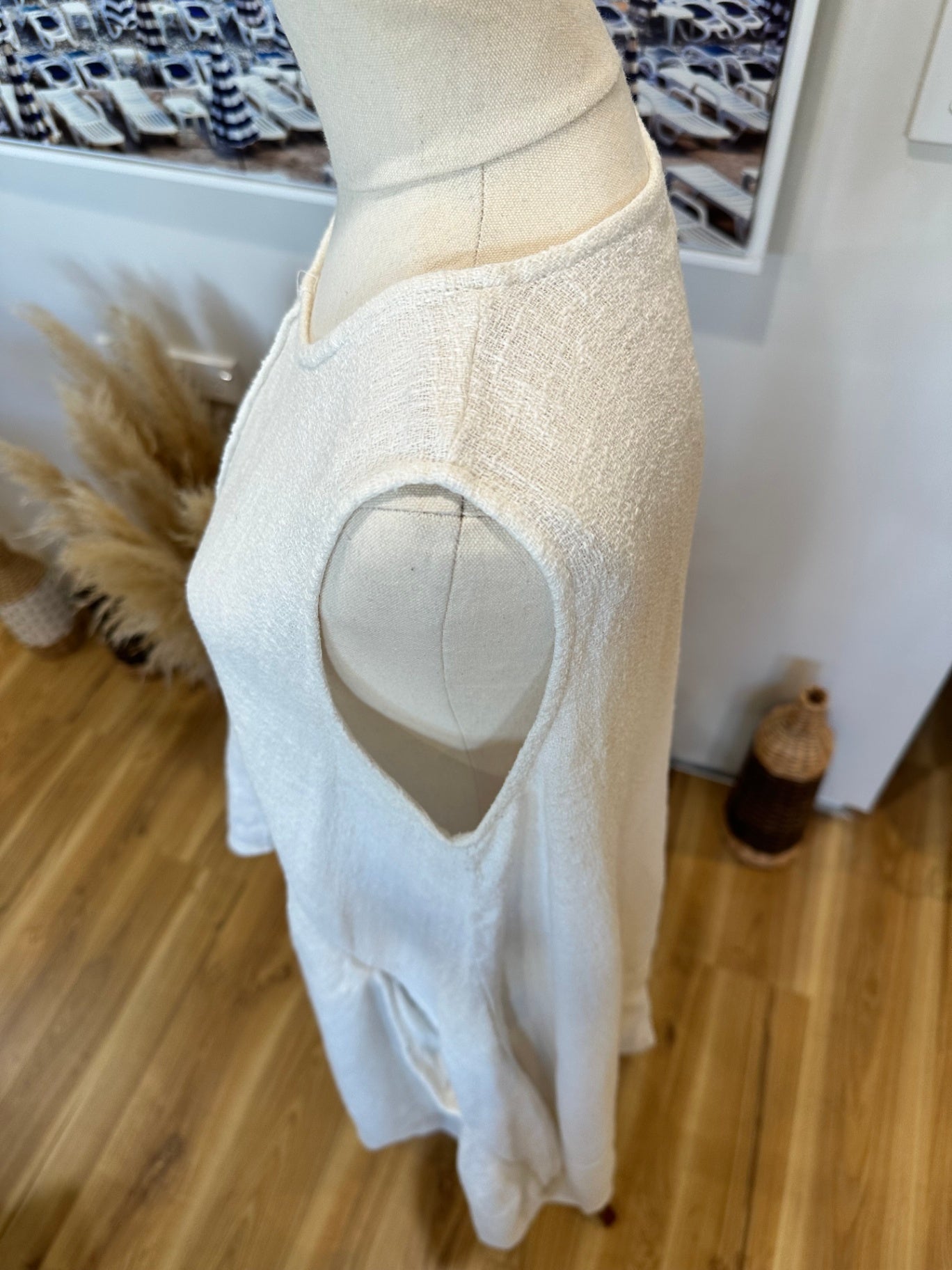 Summer Dress - Large - Cream