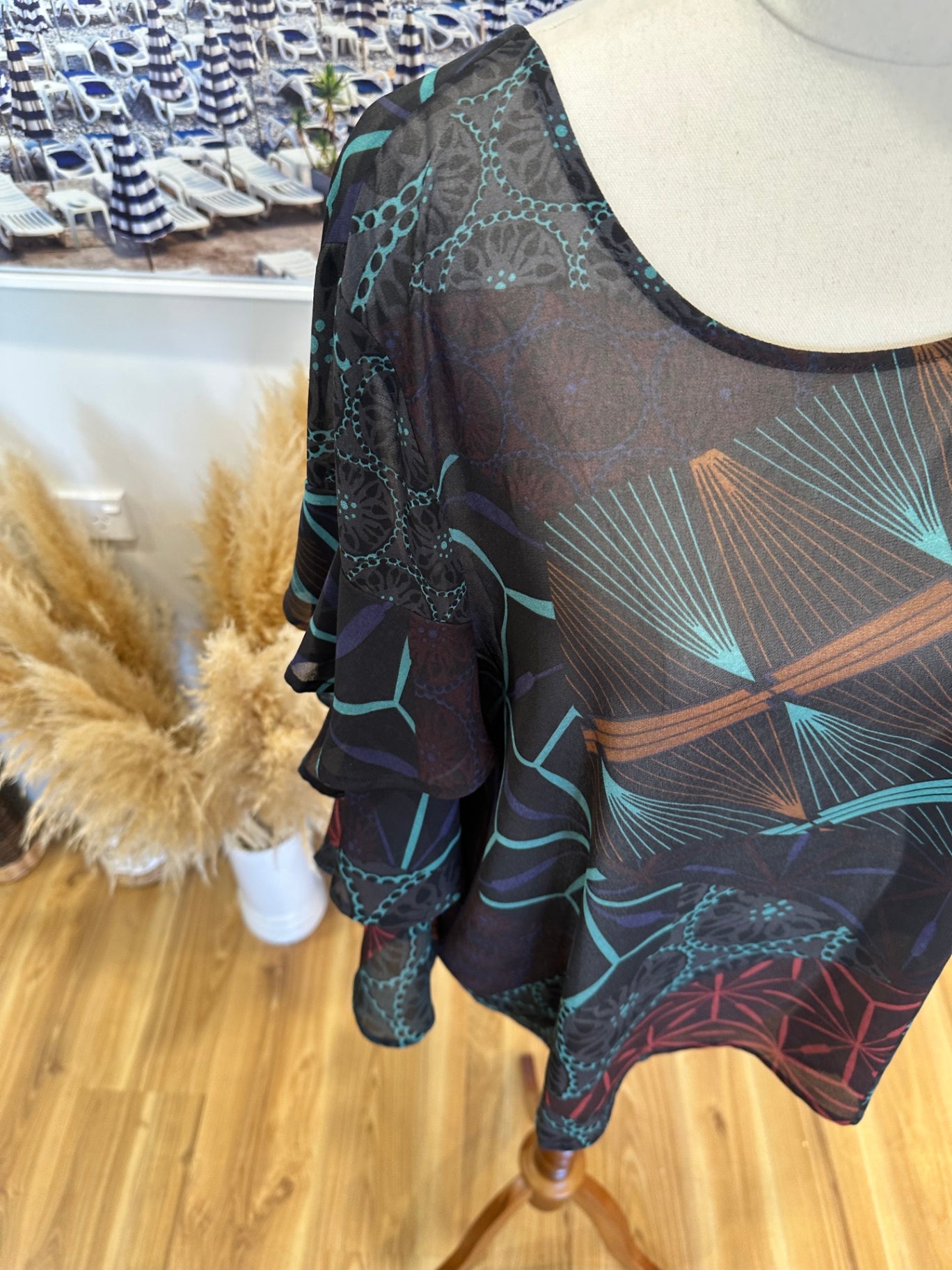 Memo - Blouse - Size 14 - Geo Print