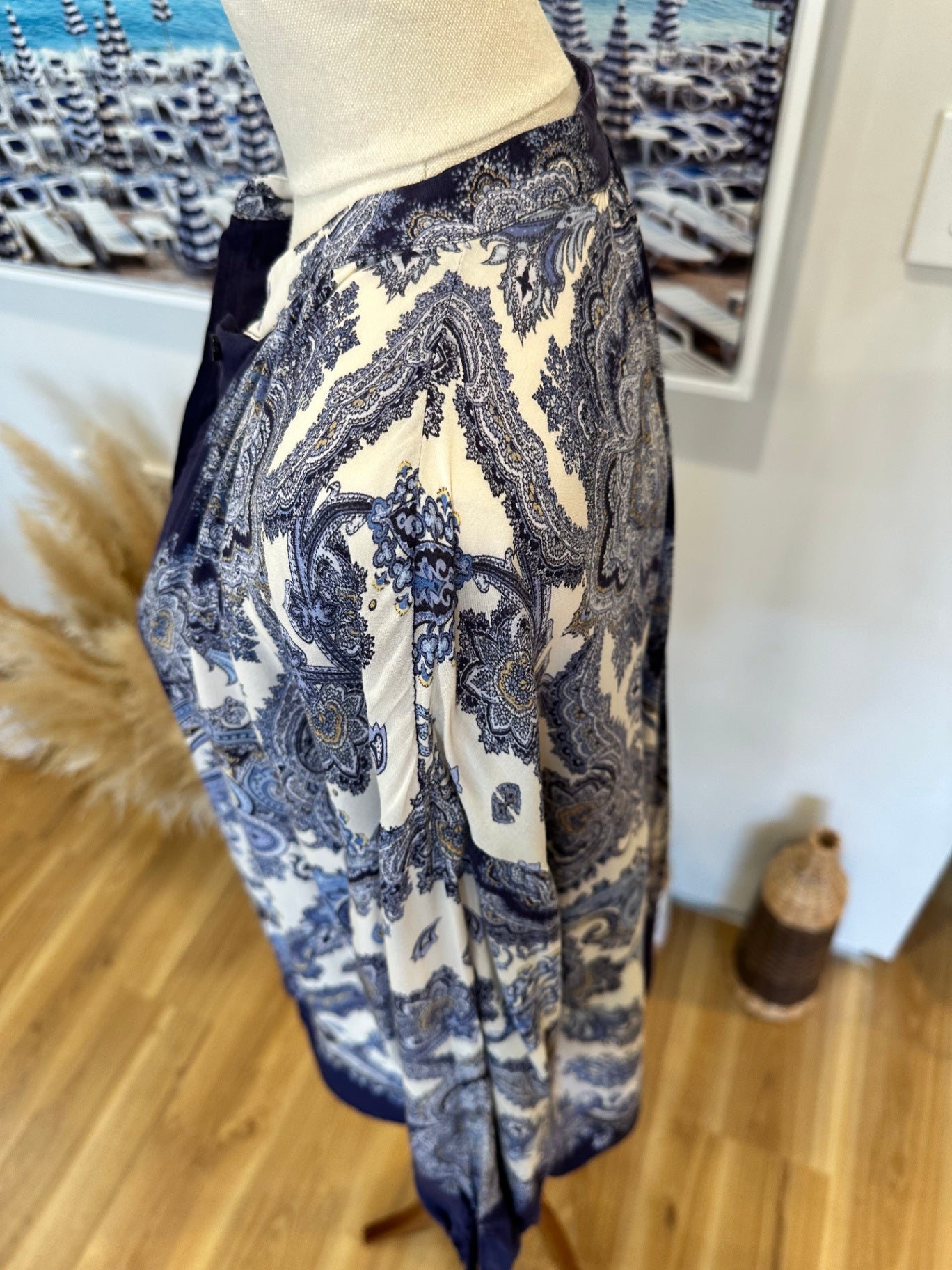 H&M Bohemian Paisley Blouse - Size 8 