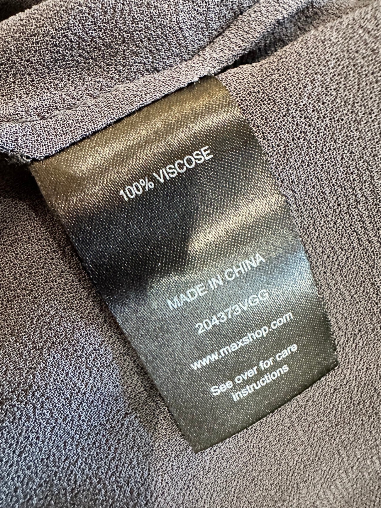 Max Blouse - Size 12 - Grey [note: pull]