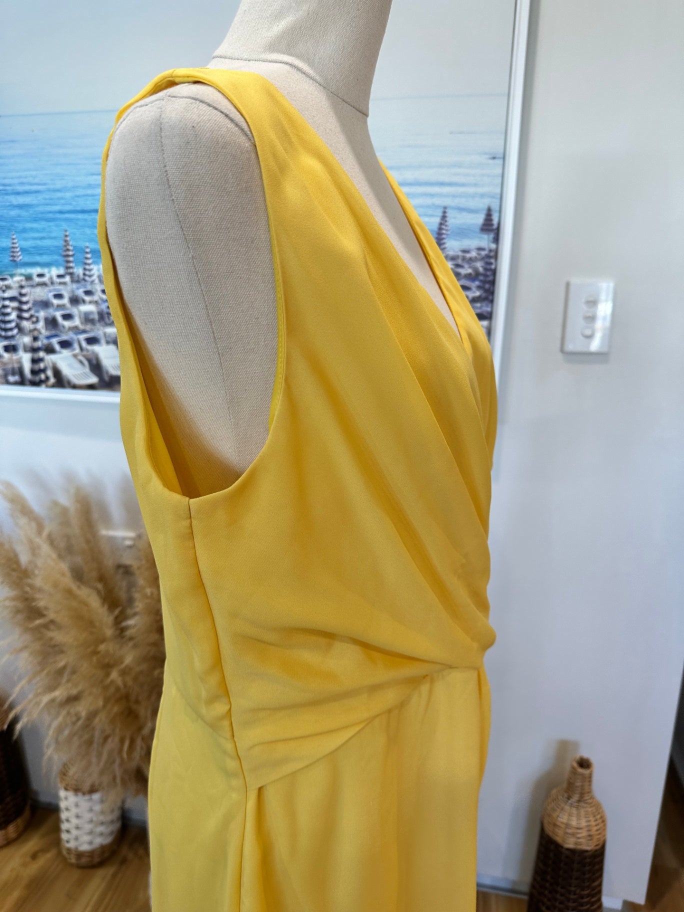 Lulus Dress - Extra Large - Lemon Yellow