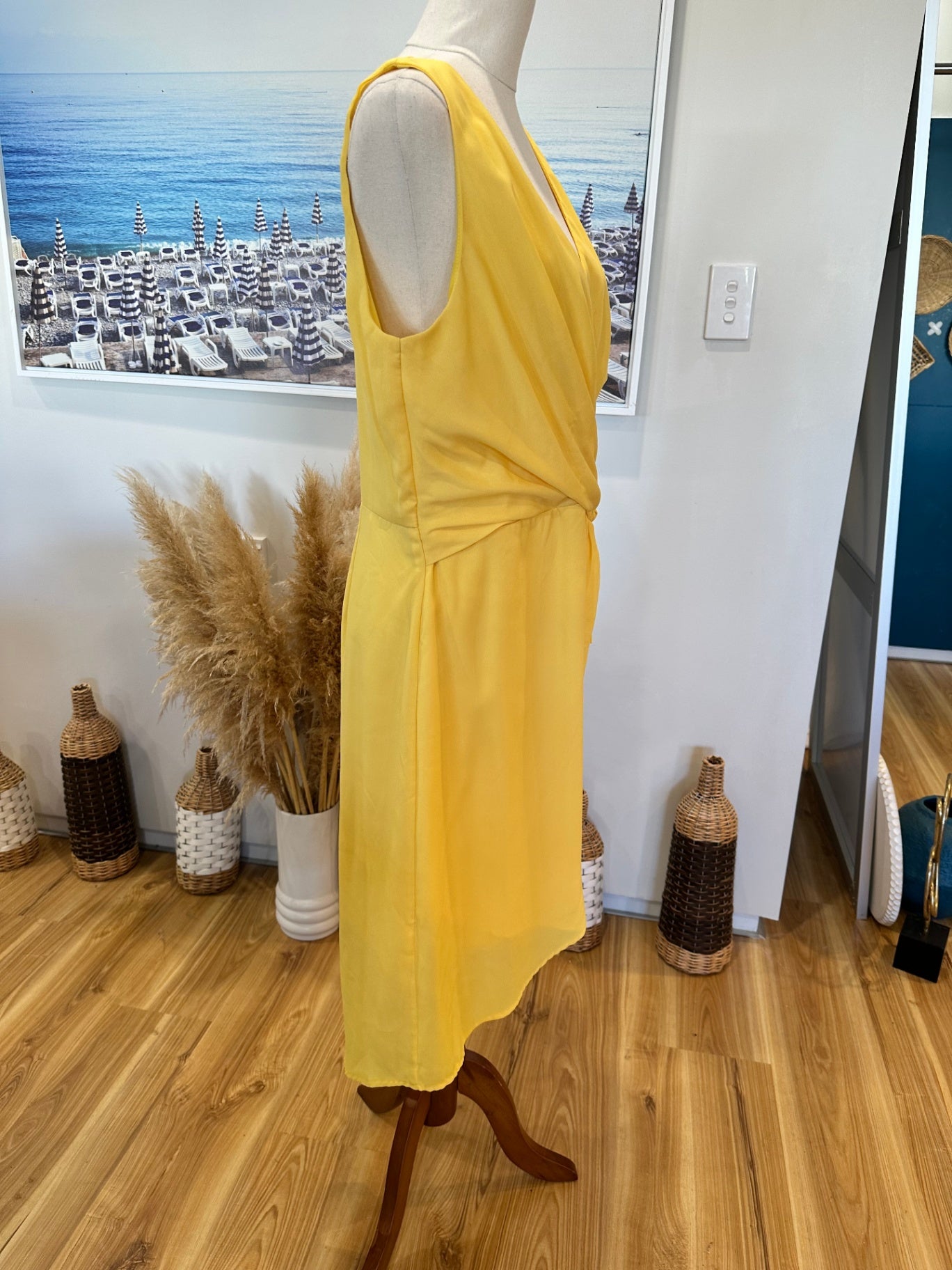 Lulus Dress - Extra Large - Lemon Yellow