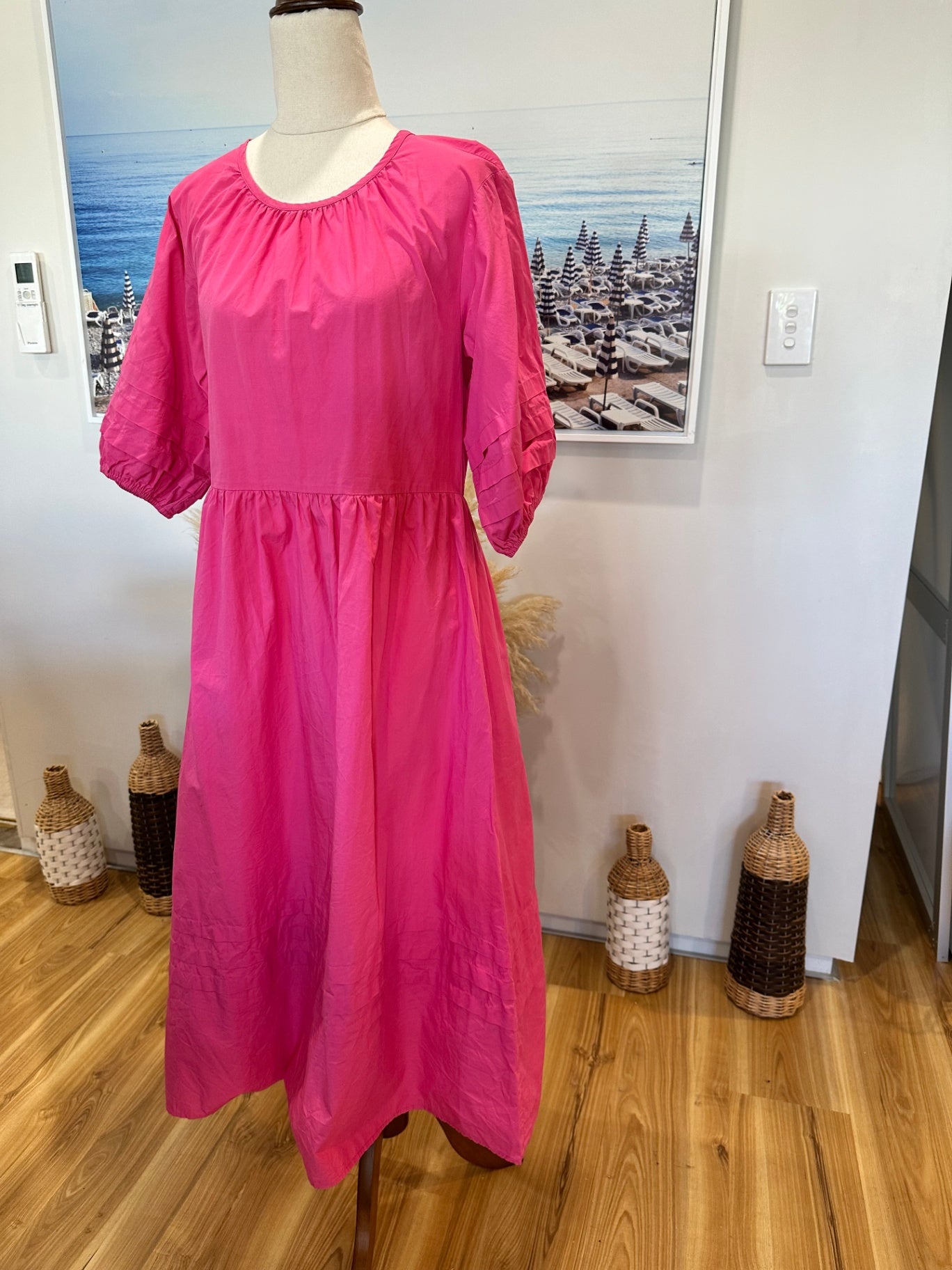 Atmos & Here - Dress - Size 8 - Pink - 100% Cotton