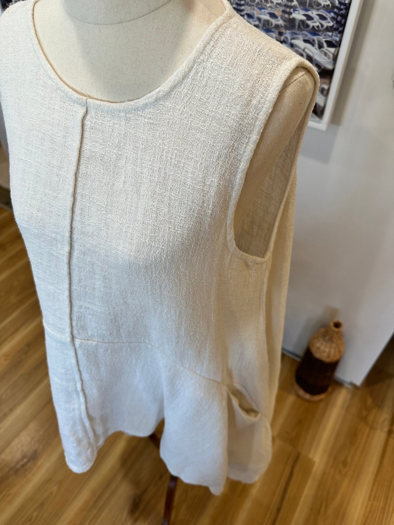 Summer Dress - Large - Cream