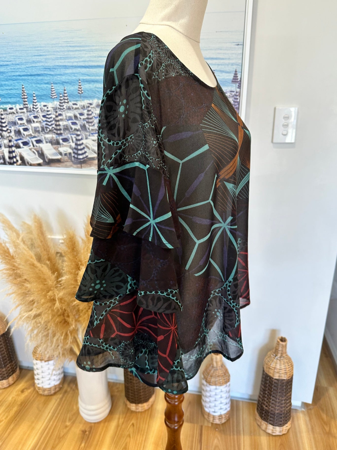 Memo - Blouse - Size 14 - Geo Print