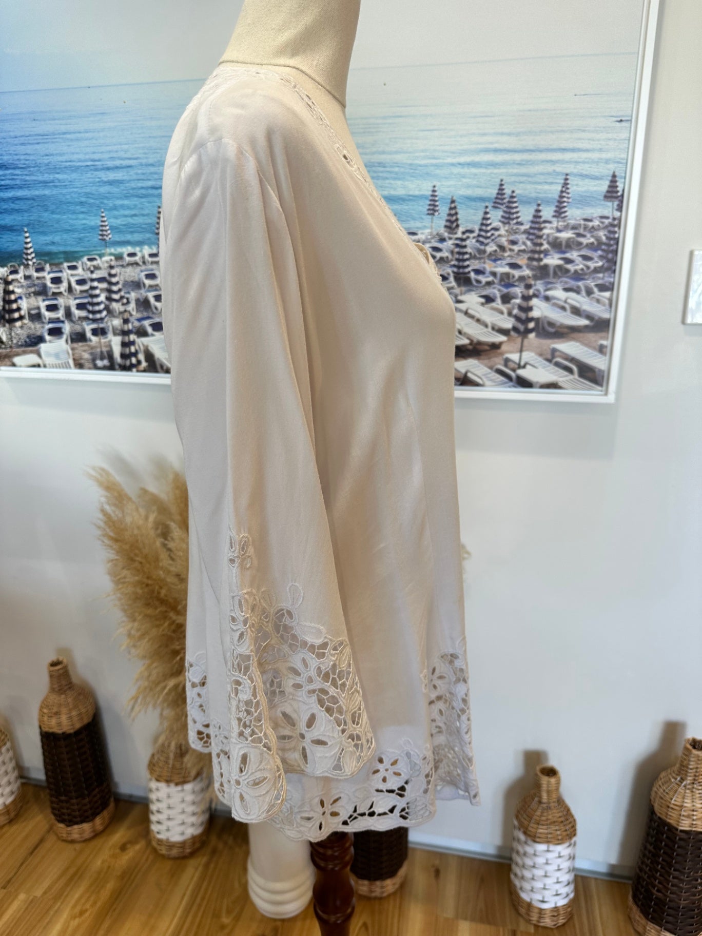 Uluwatu Lace - Blouse - Large - White / Cream