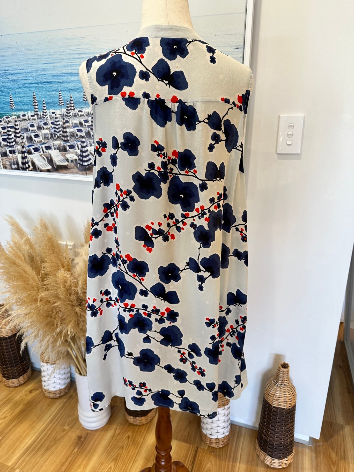 Ben Sherman - 100% Silk Dress - Medium [Some staining]