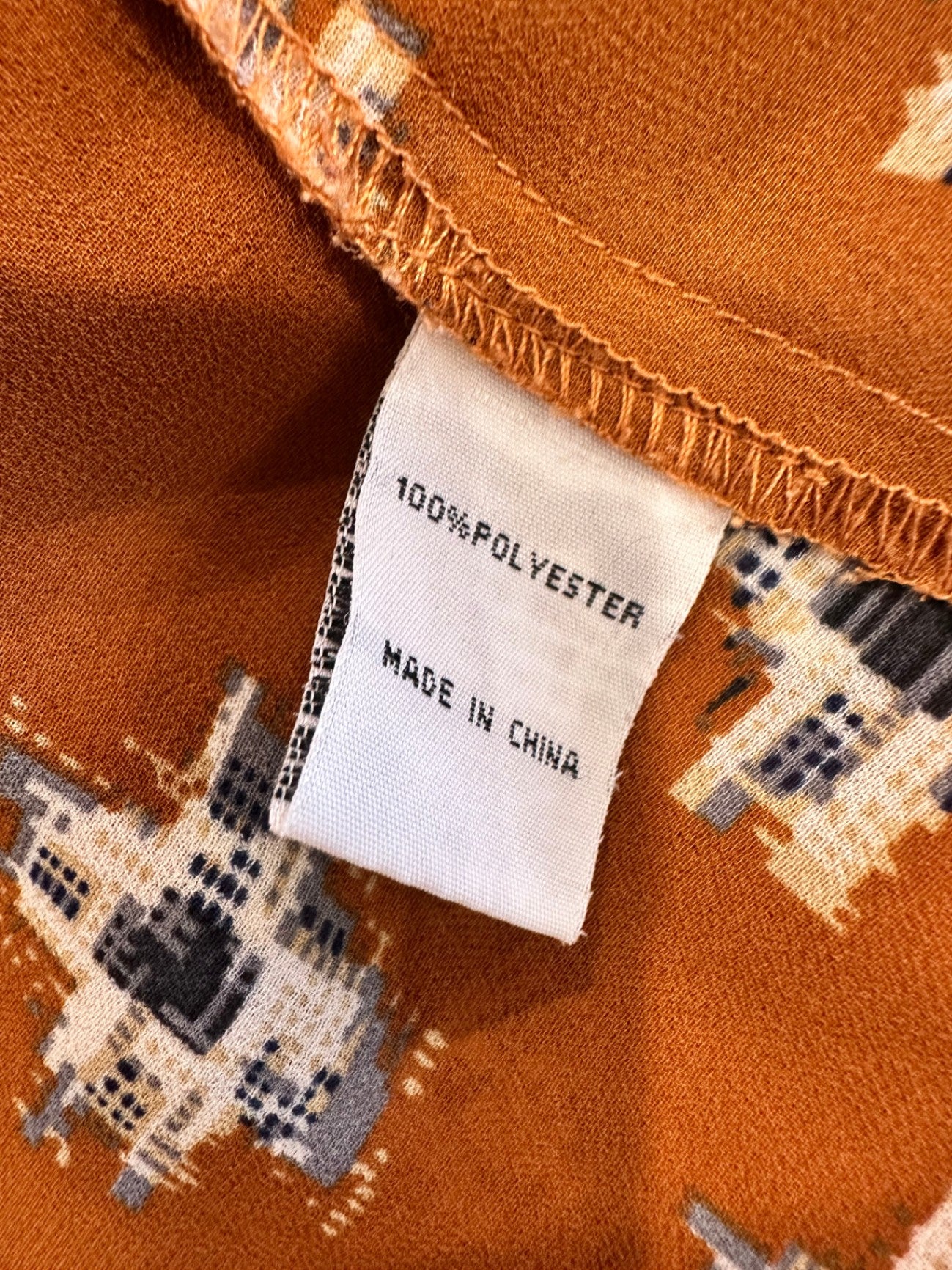 Blouse - Brown / Navy - Size 12