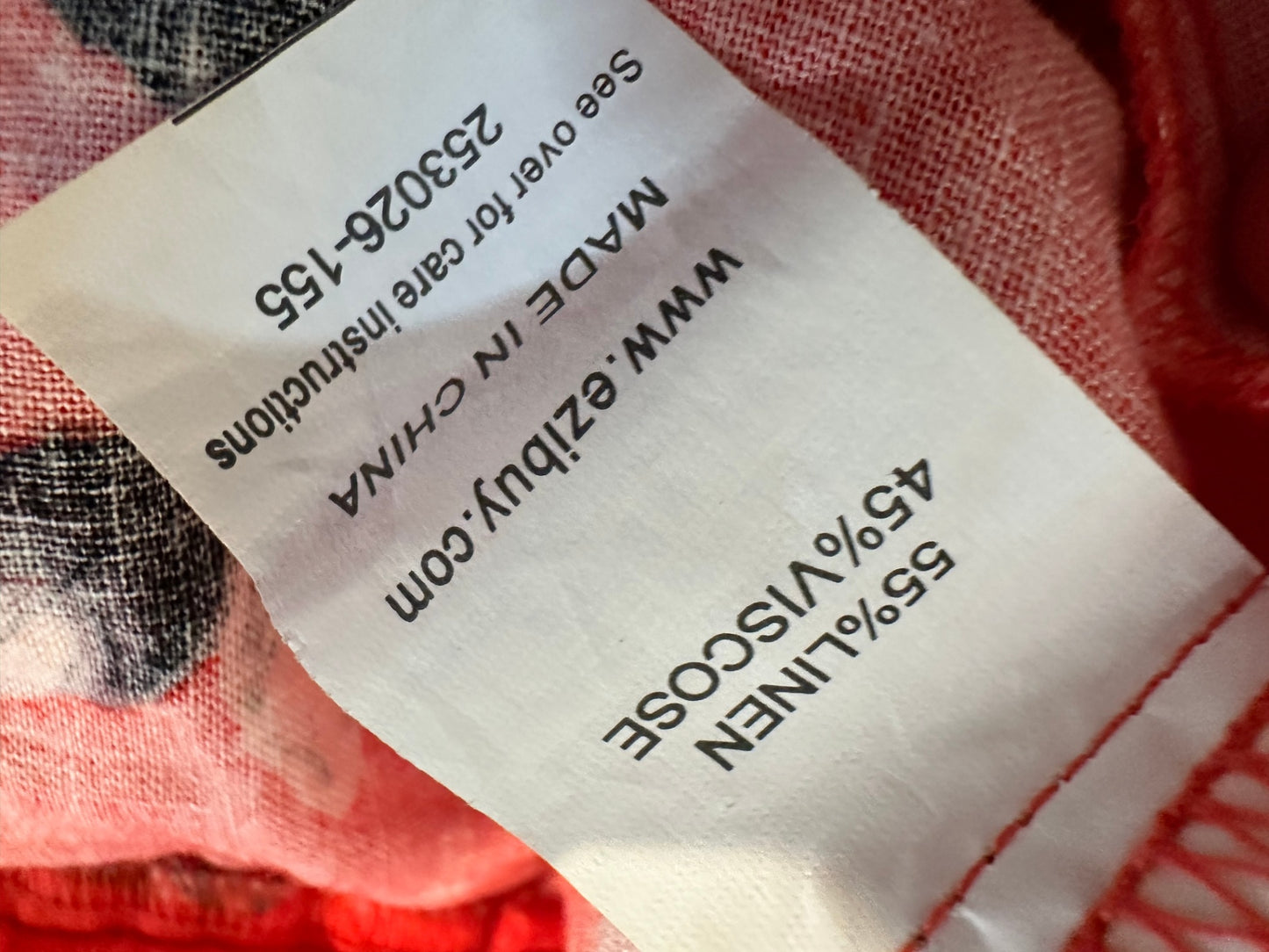 Capture - Pants - Linen / Viscose - Size 16 - Orange Floral