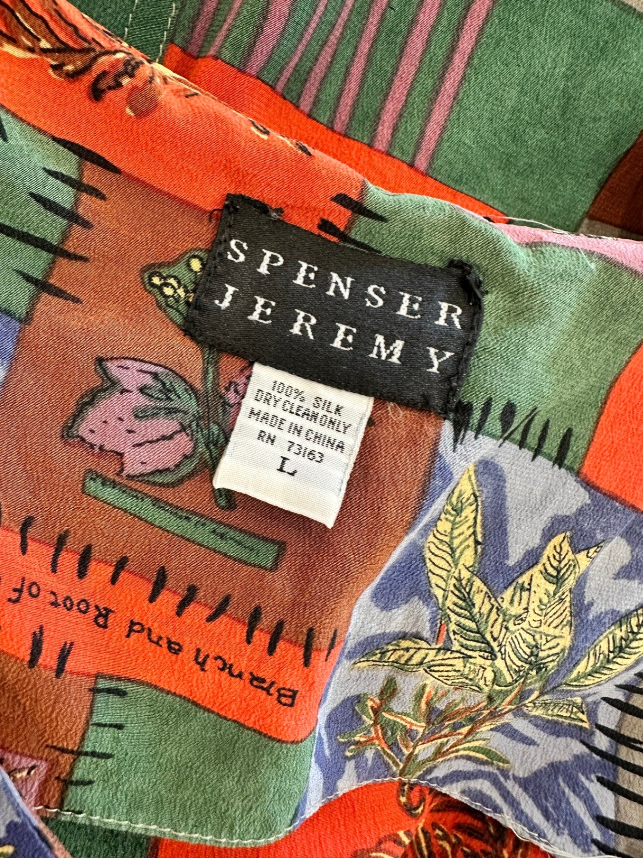 Spenser Jeremy - Vintage '90's - Summer Dress - 100% Silk - Large