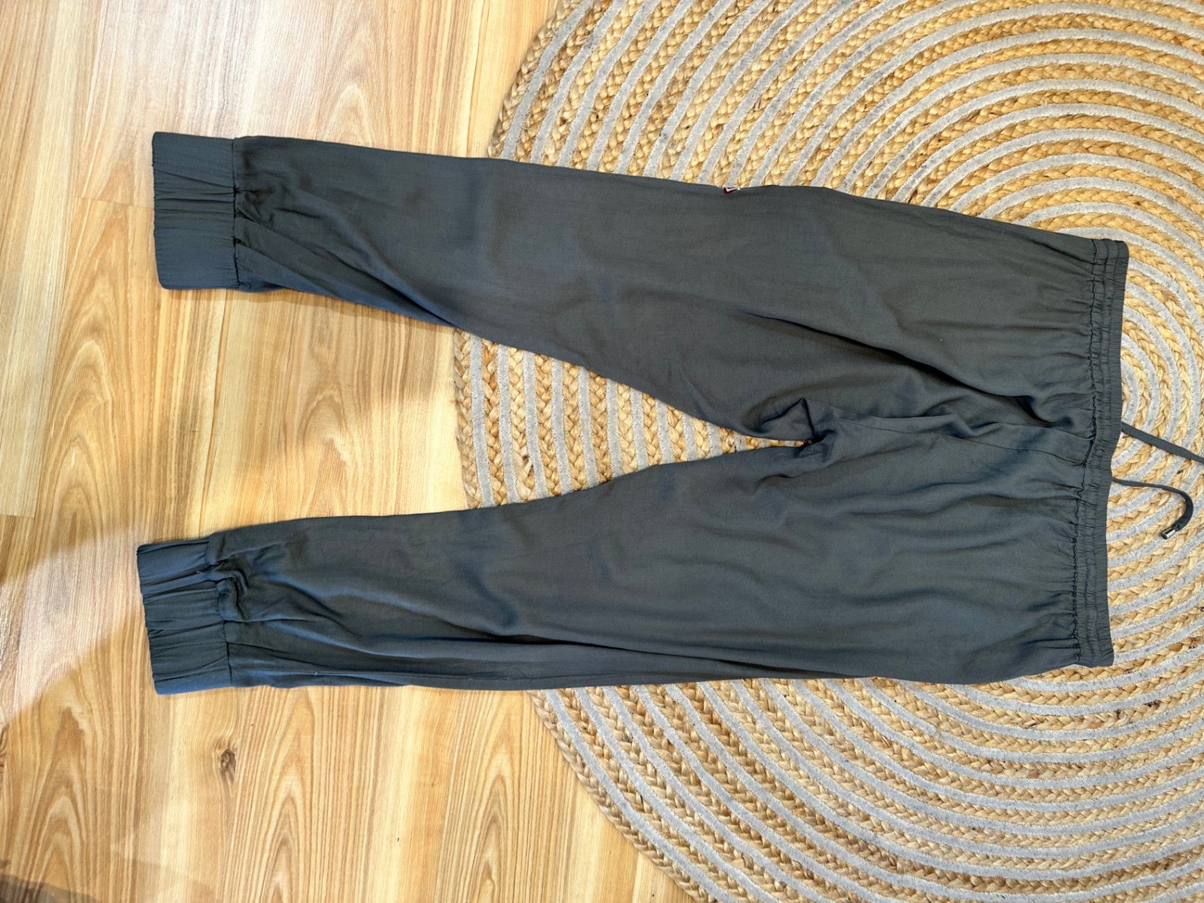 Pants - Size 18 - Sage Green with floral embroidery