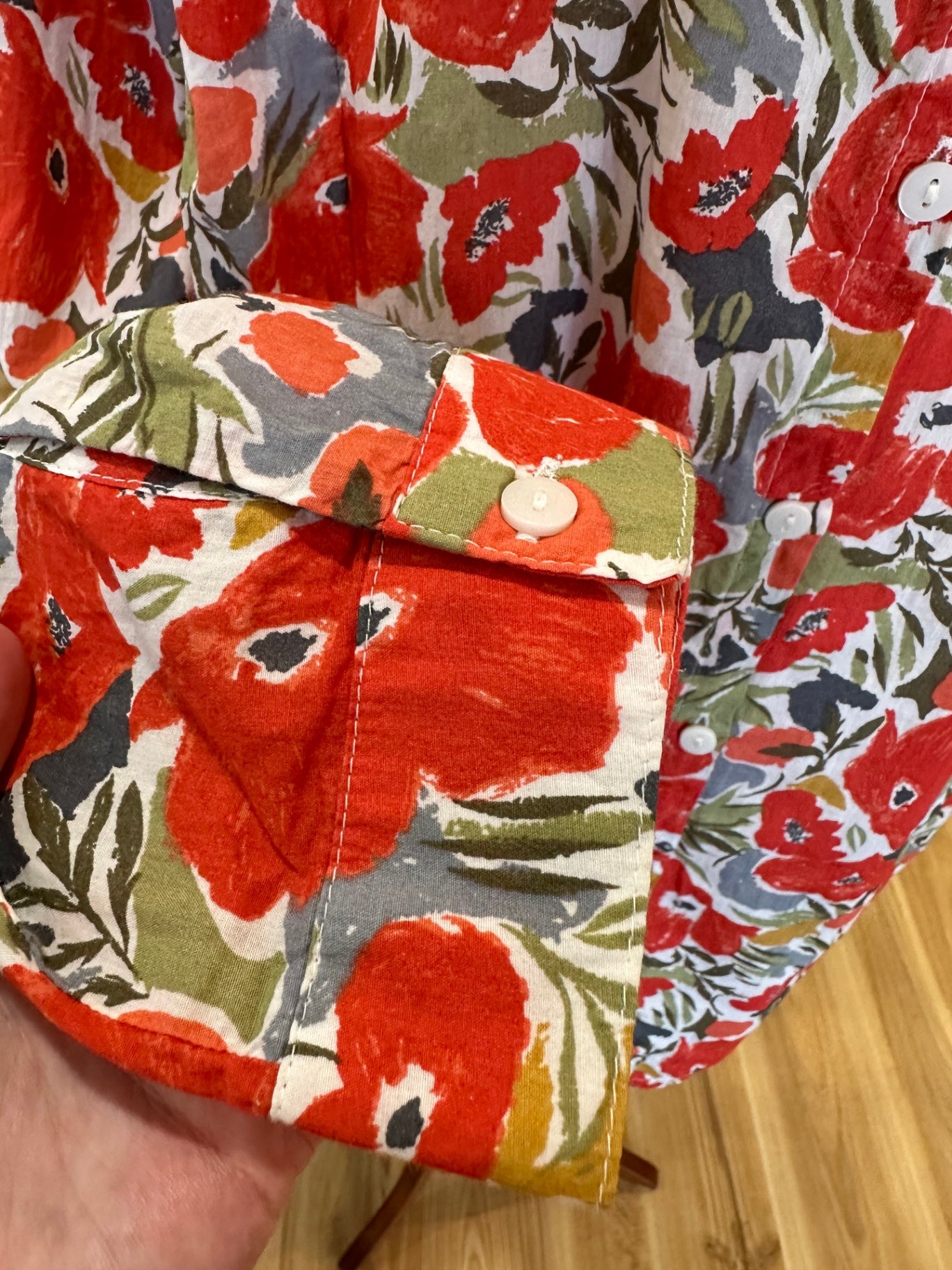 Seasalt Cornwall - Shirt - Size 18 - Red Poppies