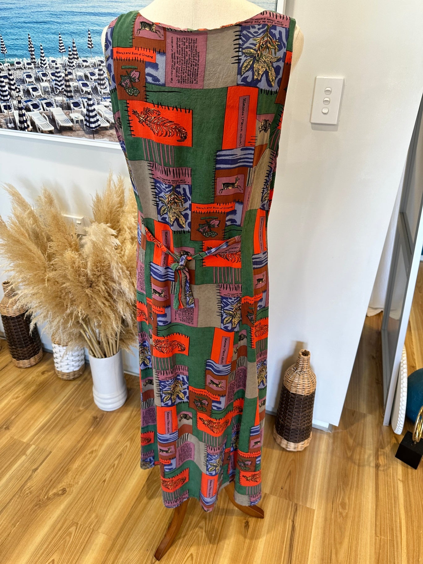 Spenser Jeremy - Vintage '90's - Summer Dress - 100% Silk - Large