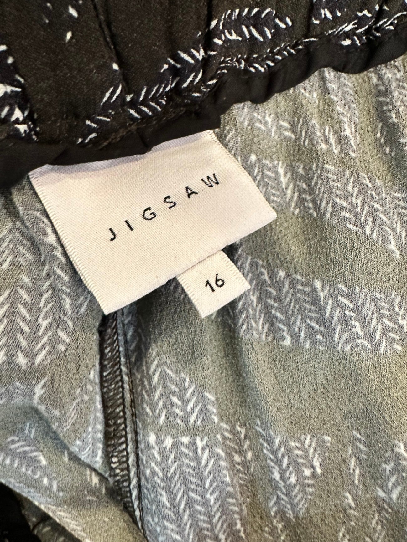 Jigsaw - Pants - Size 16 - Patterned