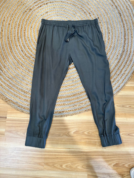 Pants - Size 18 - Sage Green with floral embroidery