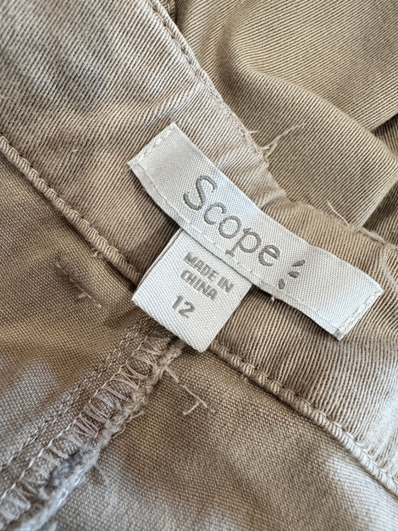 Scope - Pants - Size 12 - Beige