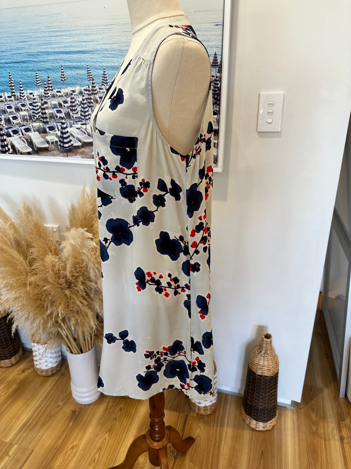 Ben Sherman - 100% Silk Dress - Medium [Some staining]