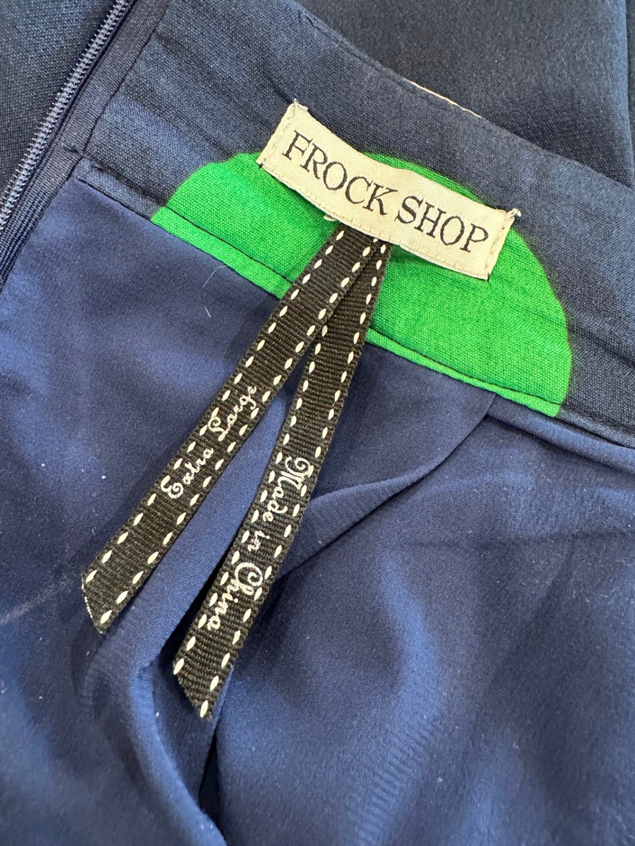 Frock Shop - Skirt - Large / Extra Large - Blue with Bright Dots