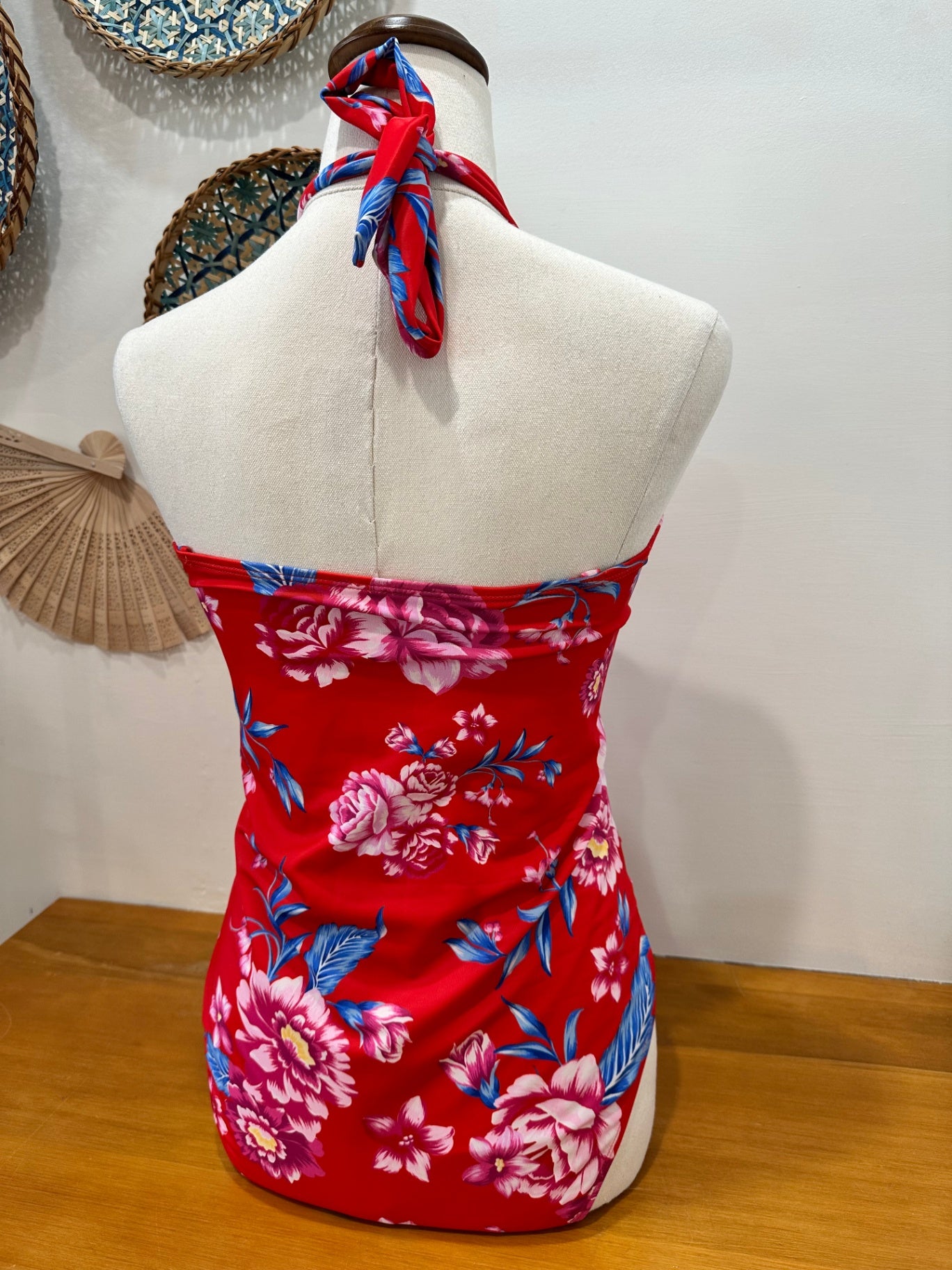 Swimsuit - Size 12 - Red + Tropical