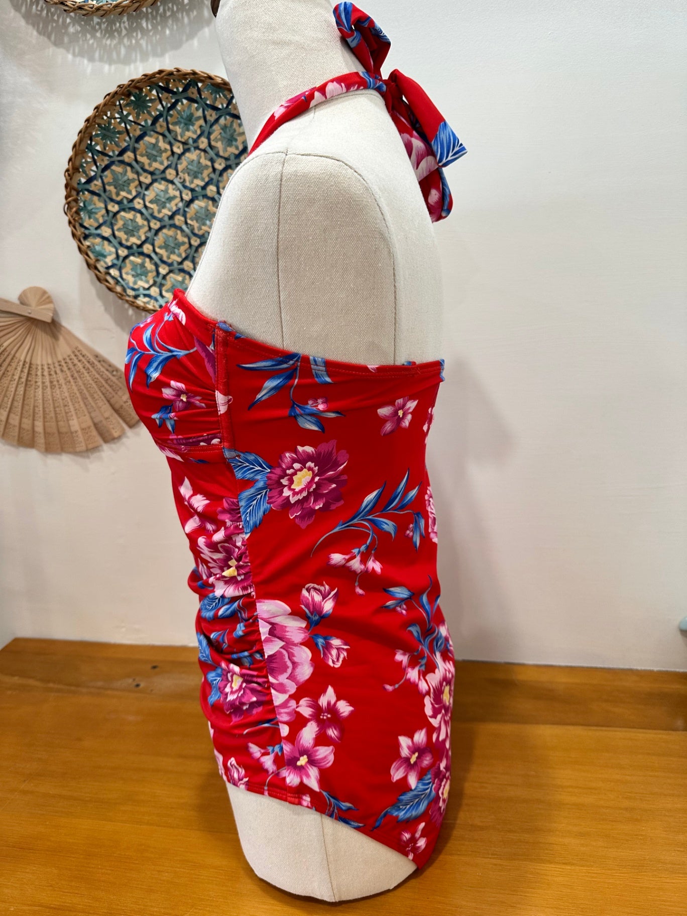 Swimsuit - Size 12 - Red + Tropical