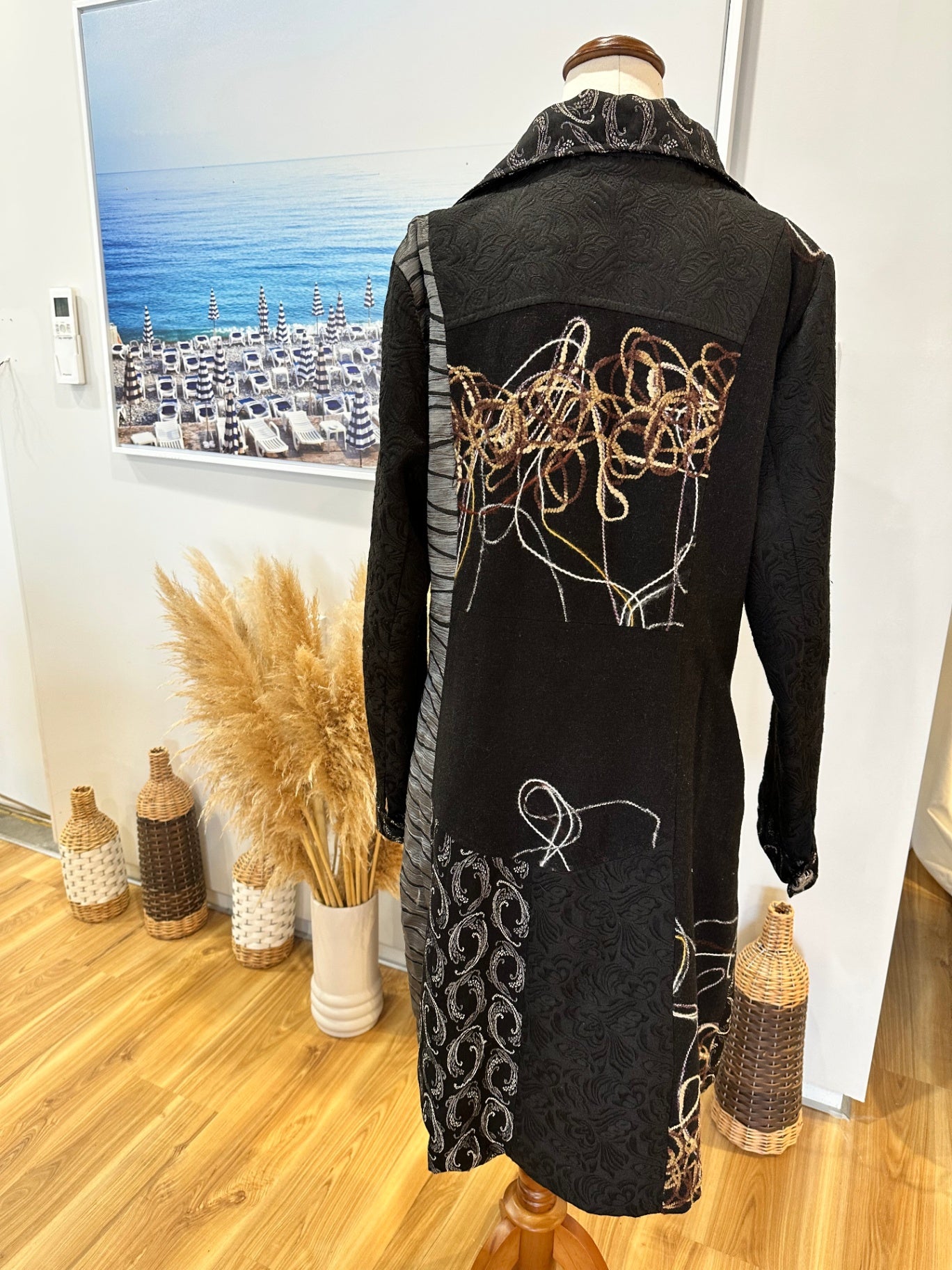 Cheer Jacket - Extra Large - Black with metallic detailing