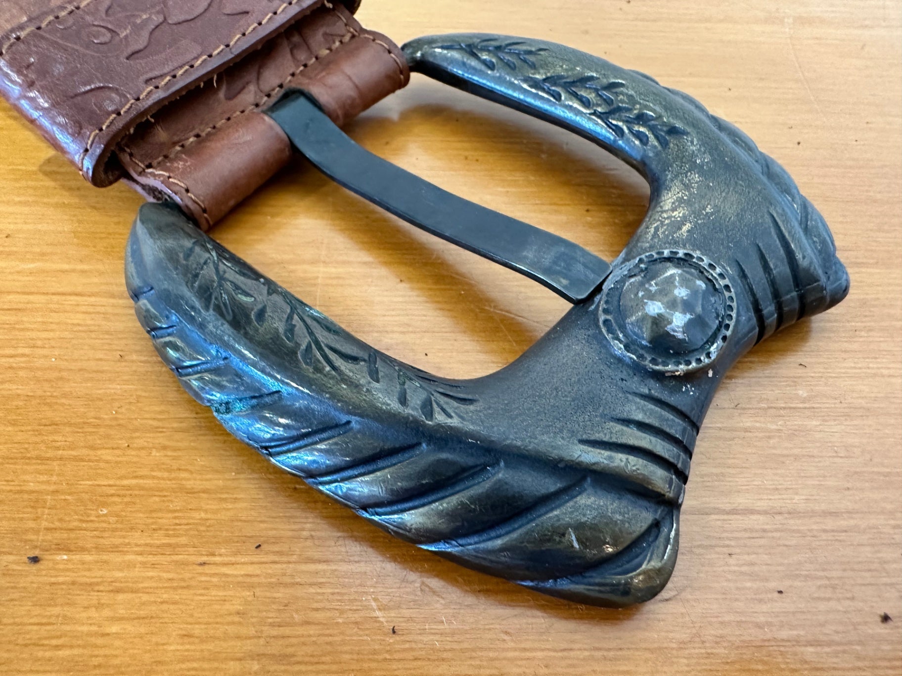 Vintage Belt - 100% Leather - Made in New Zealand - Brown