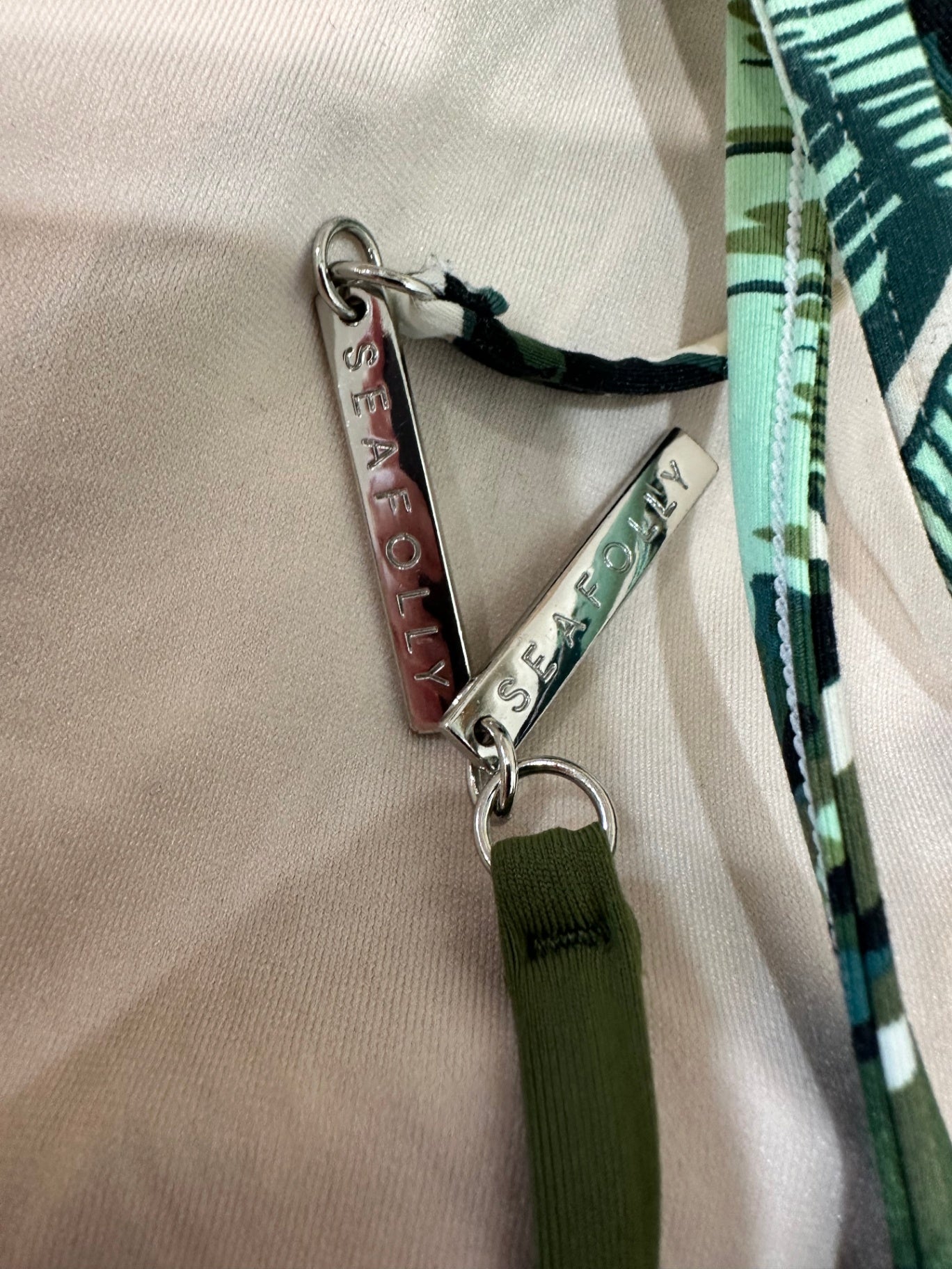 Seafolly - One Suit Swimsuit - Size 10 - Green / White / Tropical