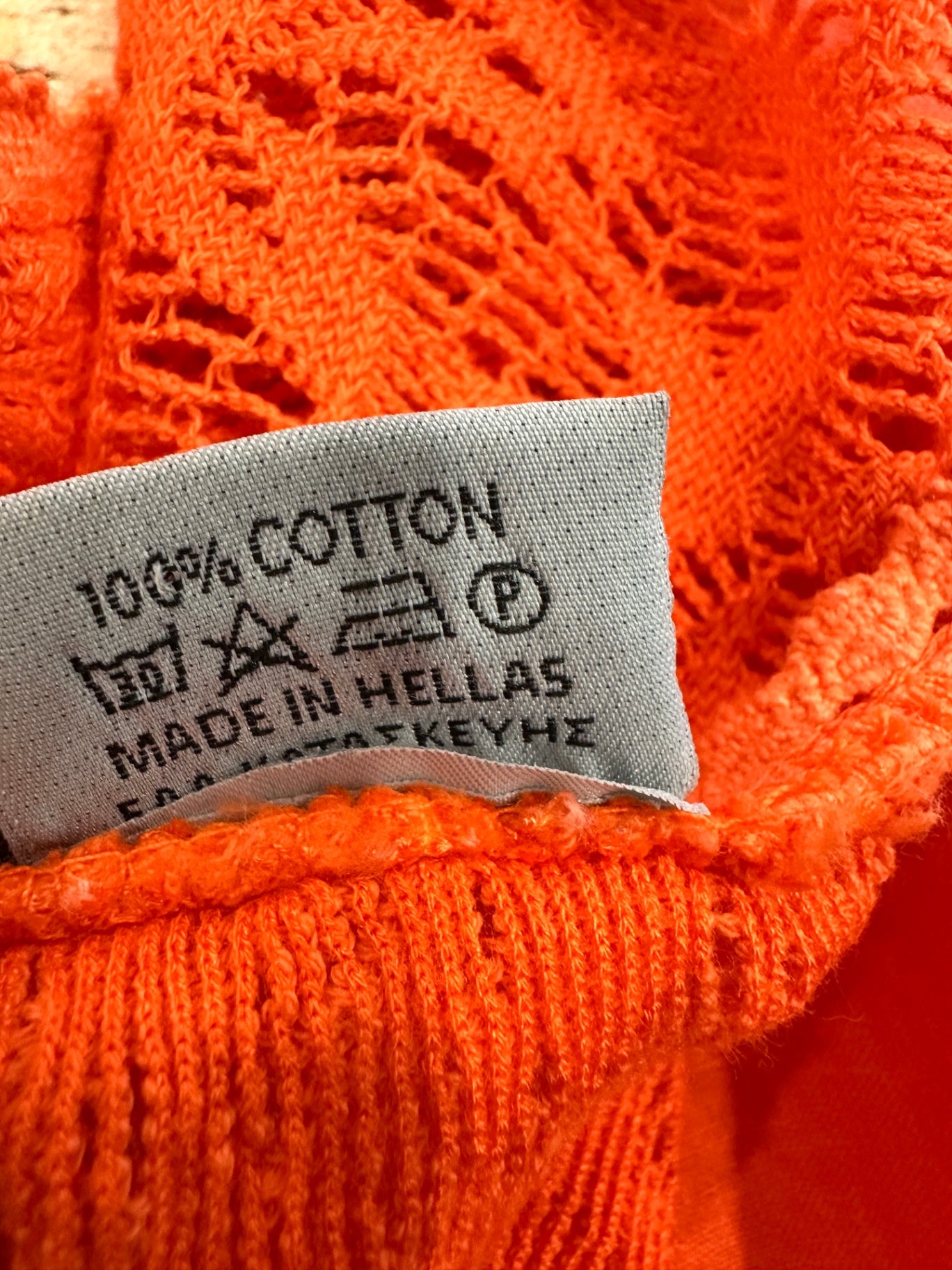 Del Soul - Orange Lace Bohemian Vest - Large