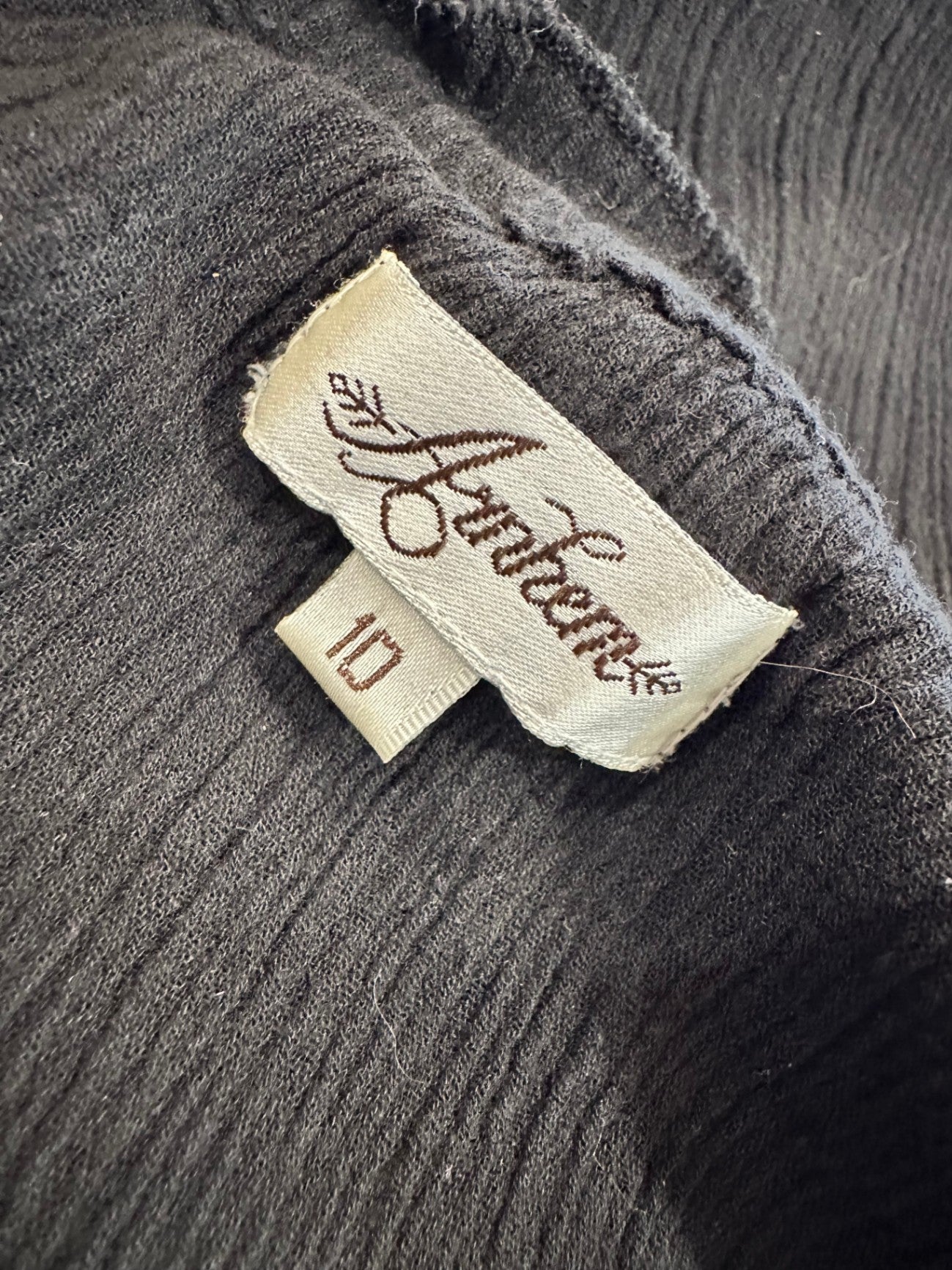 Arnhem - Bohemian Crop Top - Size 10 - Black