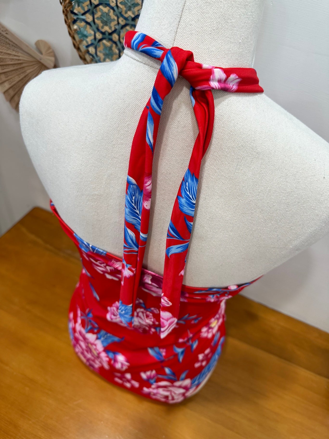 Swimsuit - Size 12 - Red + Tropical