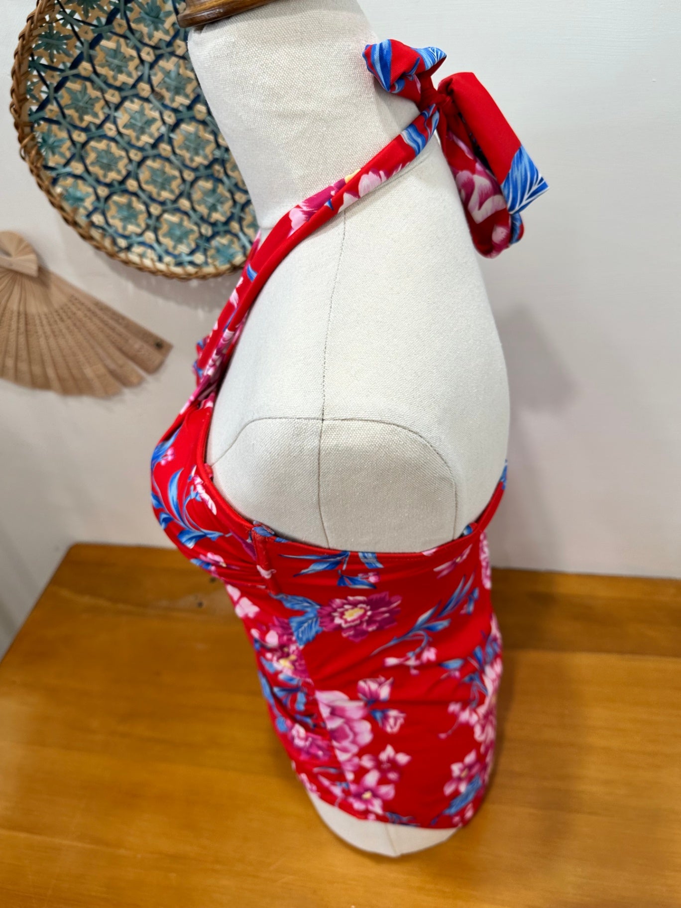 Swimsuit - Size 12 - Red + Tropical