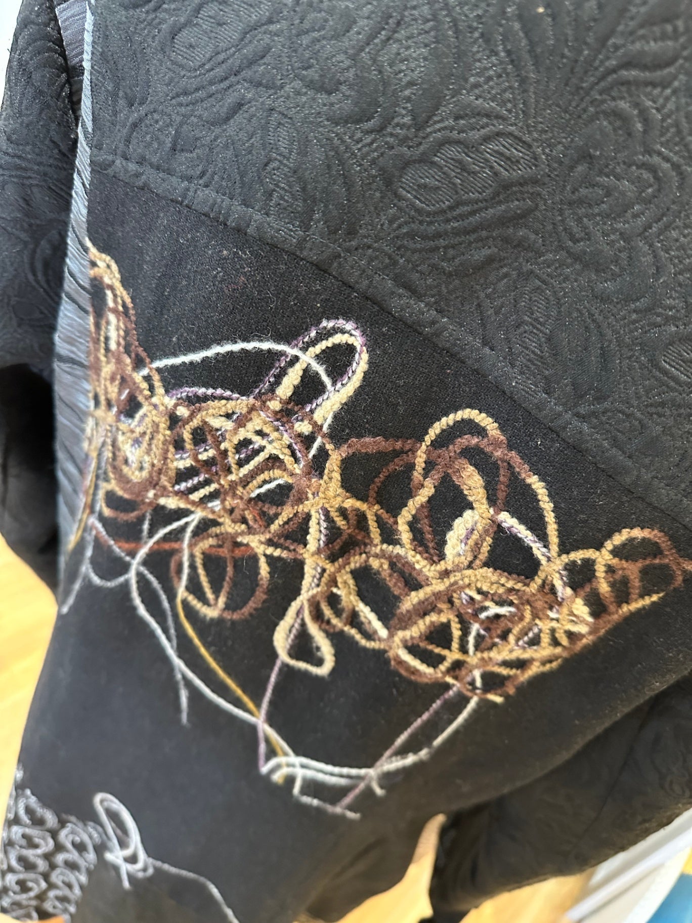 Cheer Jacket - Extra Large - Black with metallic detailing