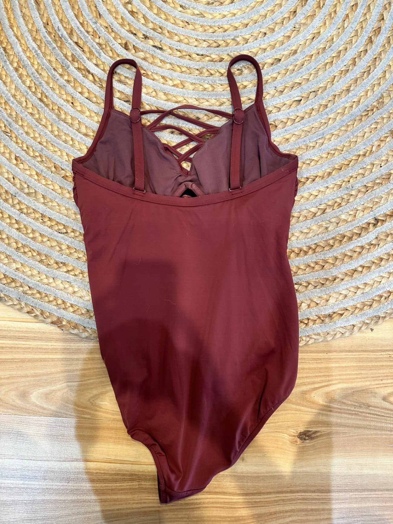 Seafolly - One Piece Swimsuit - Size 12 - Burgundy