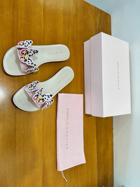 Sophia Webster - Butterfly Sandals - Size 39.5 - Pink