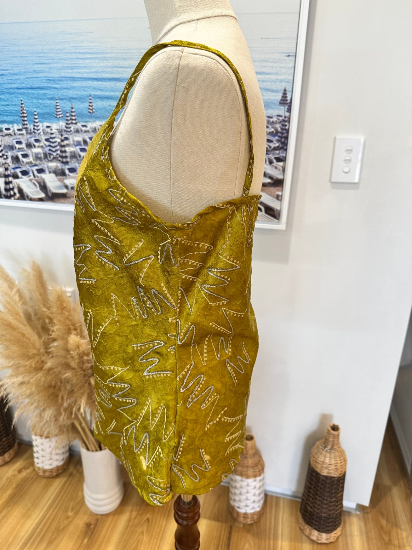 Tommy Collection - Camisole - 100% Cotton - Medium - Chartreuse