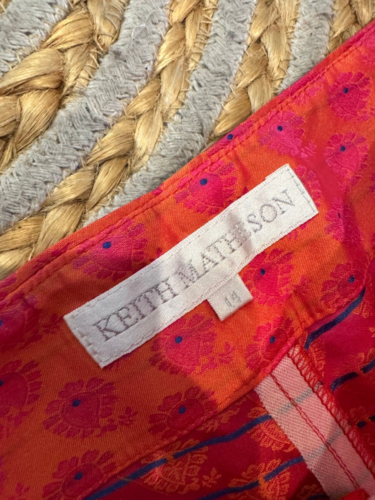 Keith Matheson Fuchsia - Crop Pants - Size 14