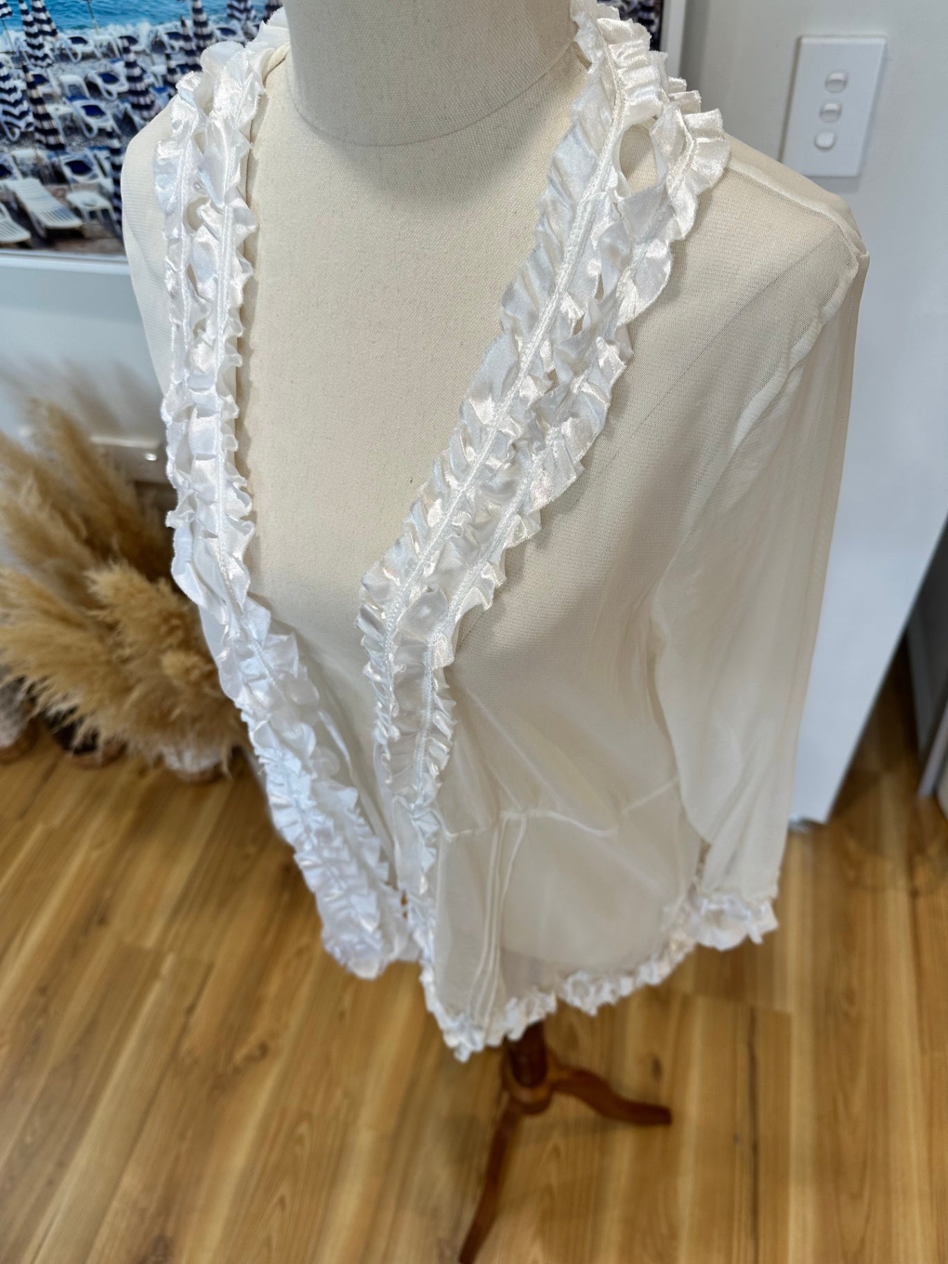 Ella-J - Summer Cardigan - Medium - Cream